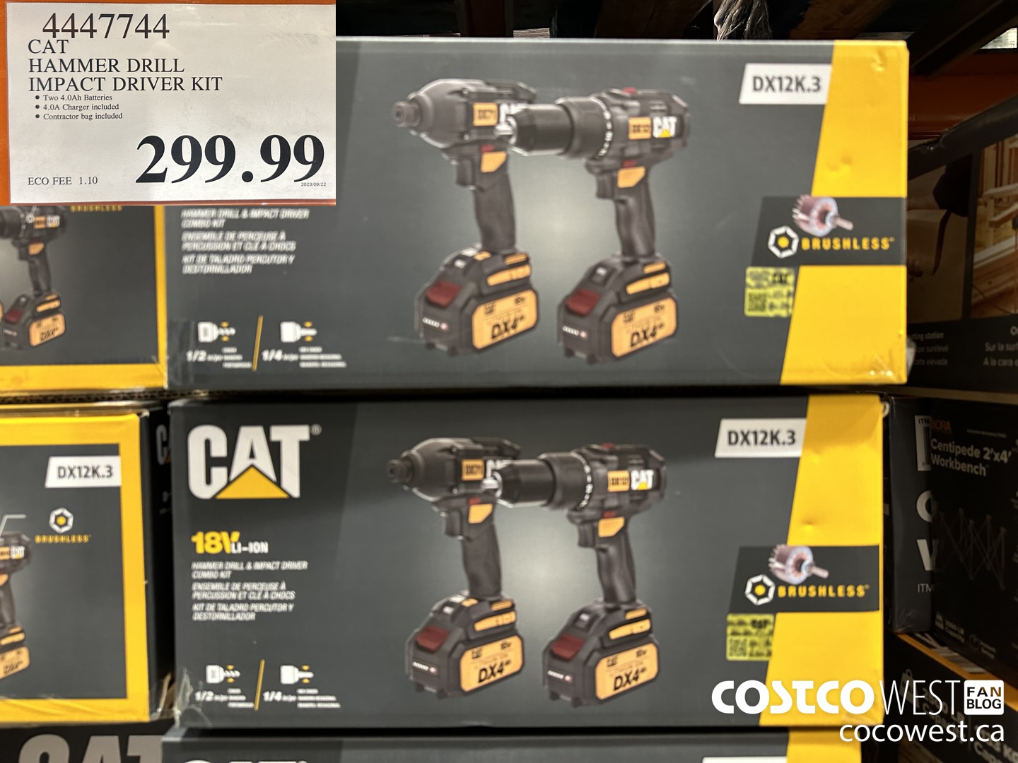 4447744 CAT HAMMER DRILL IMPACT DRIVER KIT $299.99