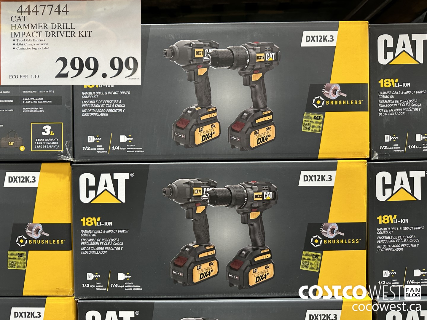 4447744 CAT HAMMER DRILL IMPACT DRIVER KIT $299.99