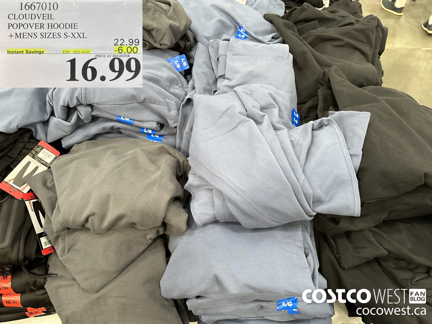 1667010 CLOUDVEIL POPOVER HOODIE MENS SIZES S-XXL ($6.00 INSTANT SAVINGS EXPIRES ON 2023-10-01) $16.99