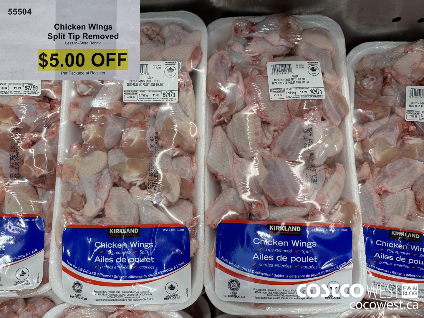 99504 Chicken Wings SPLIT TIP REMOVED  ($5.00 INSTANT SAVINGS)