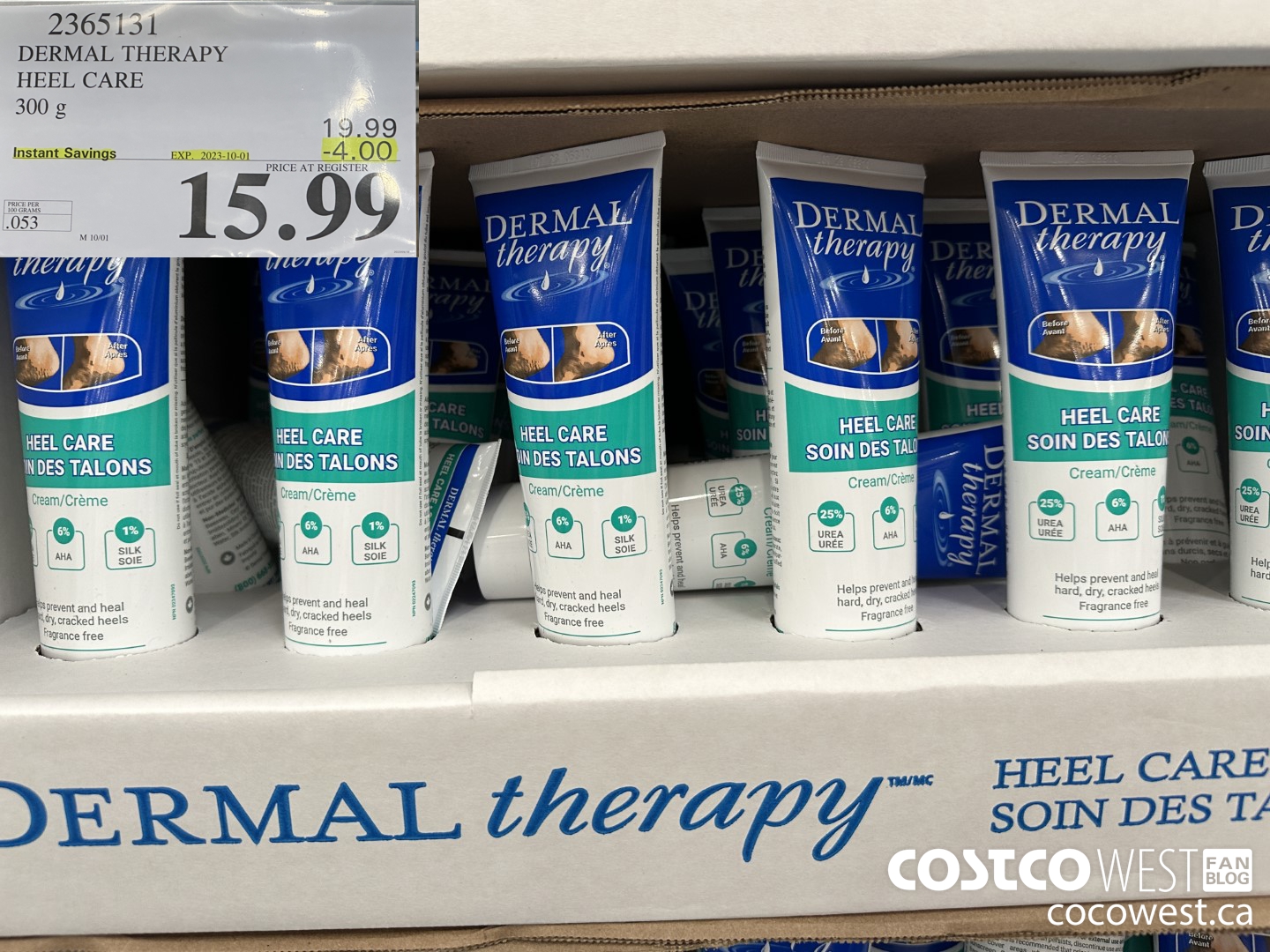 2365131 DERMAL THERAPY HEEL CARE 300G ($4.00 INSTANT SAVINGS EXPIRES ON 2023-10-01) $15.99