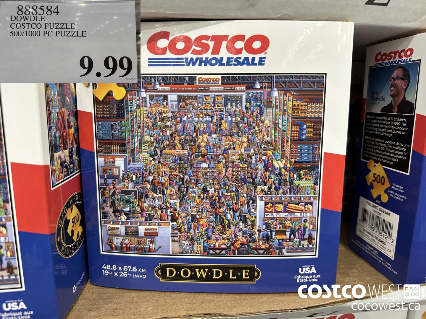 888584 DOWDLE COSTCO PUZZLE 500/1000 PC PUZZLE $9.99