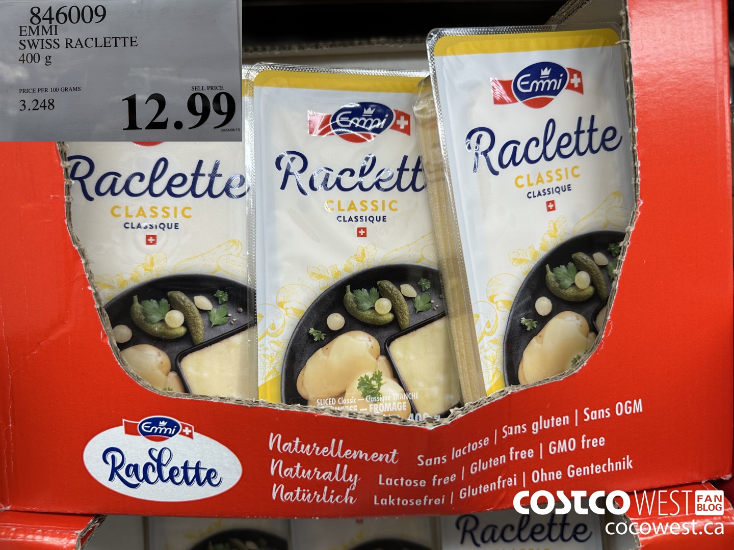 846009 EMMI SWISS RACLETTE 400G $12.99