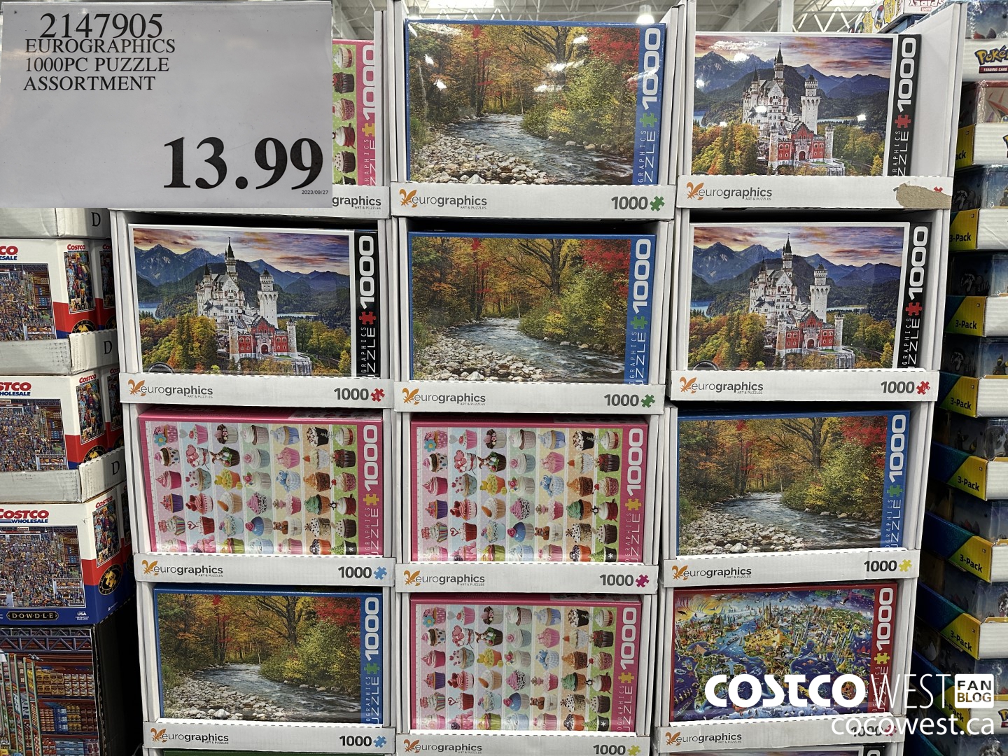2147905 EUROGRAPHICS 1000PC PUZZLE ASSORTMENT $13.99