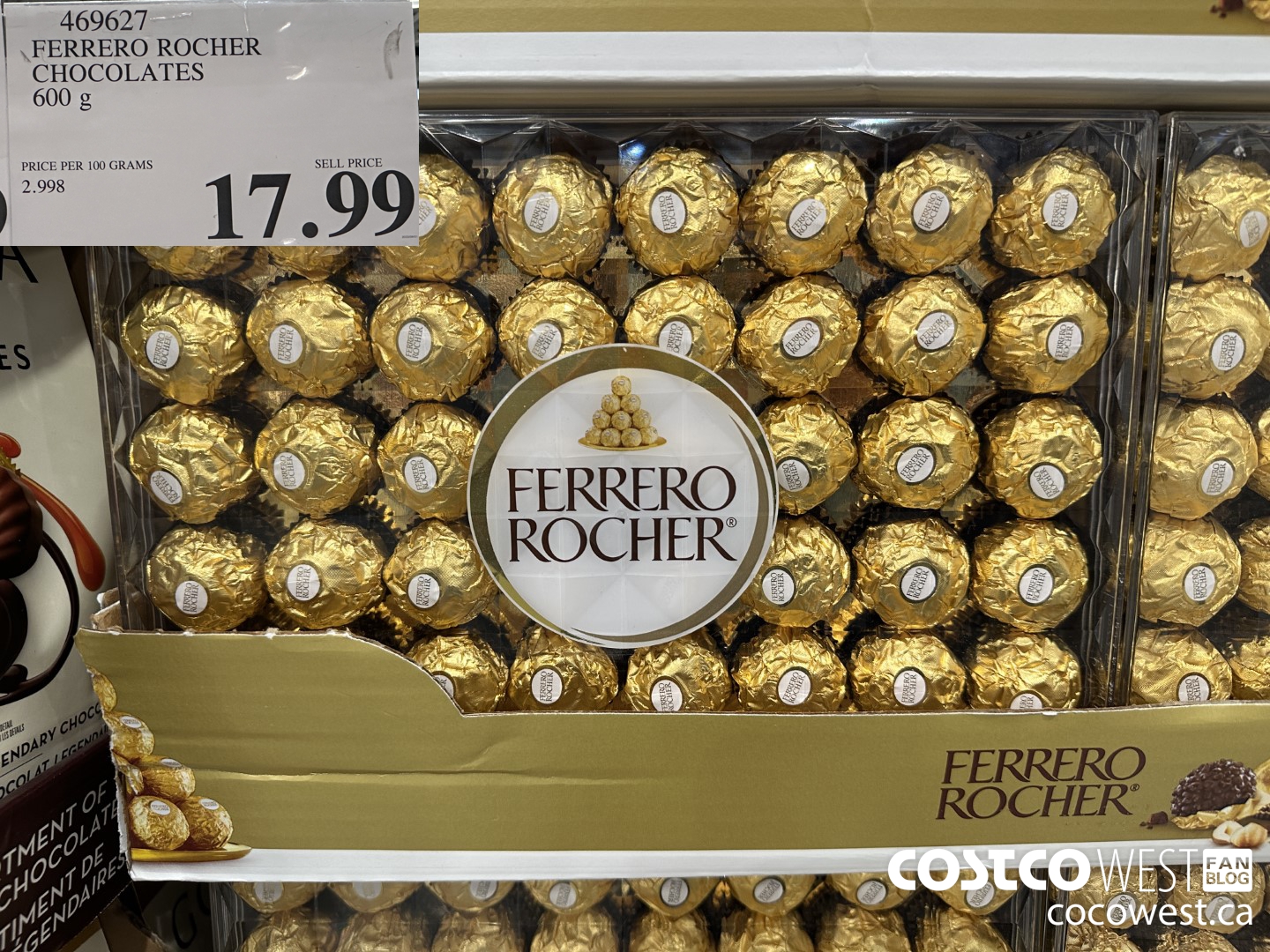 469627 FERRERO ROCHER CHOCOLATES 600 G $17.99