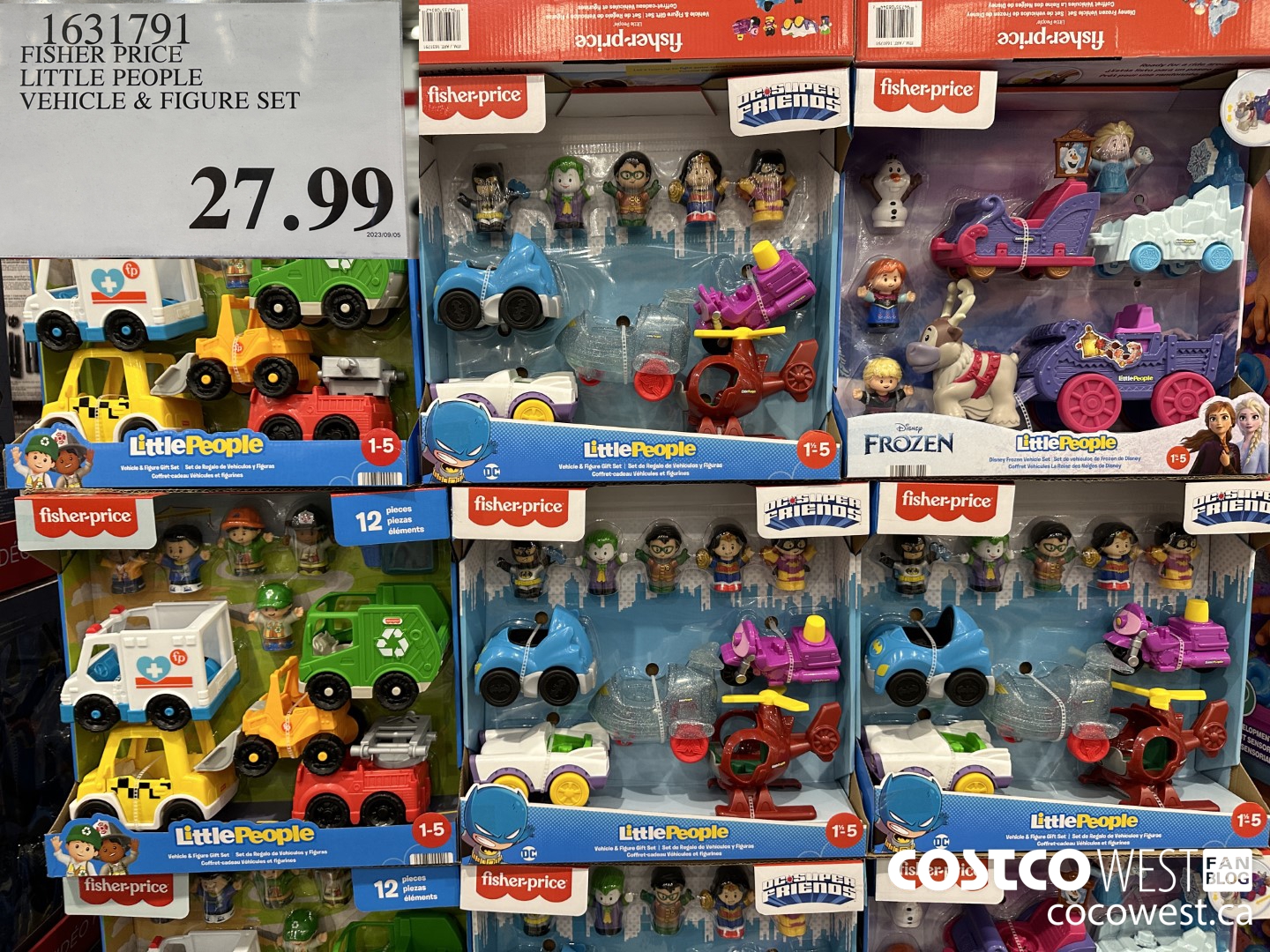 1631791 FISHER PRICE LITTLE PEOPLE VEHICLE & FIGURE SET $27.99