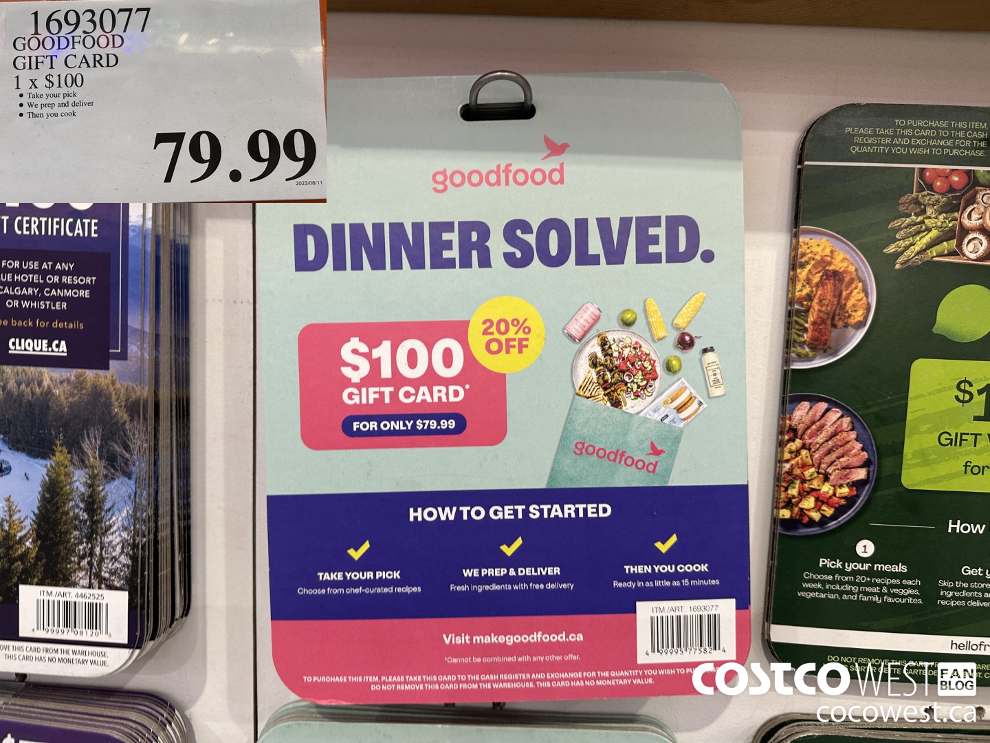 1693077 GOODFOOD GIFT CARD 1 X $100  $79.99