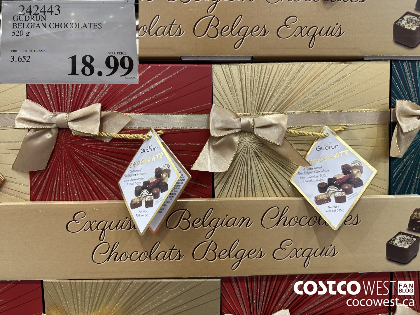 242443 GUDRUN BELGIAN CHOCOLATES 520 g $18.99