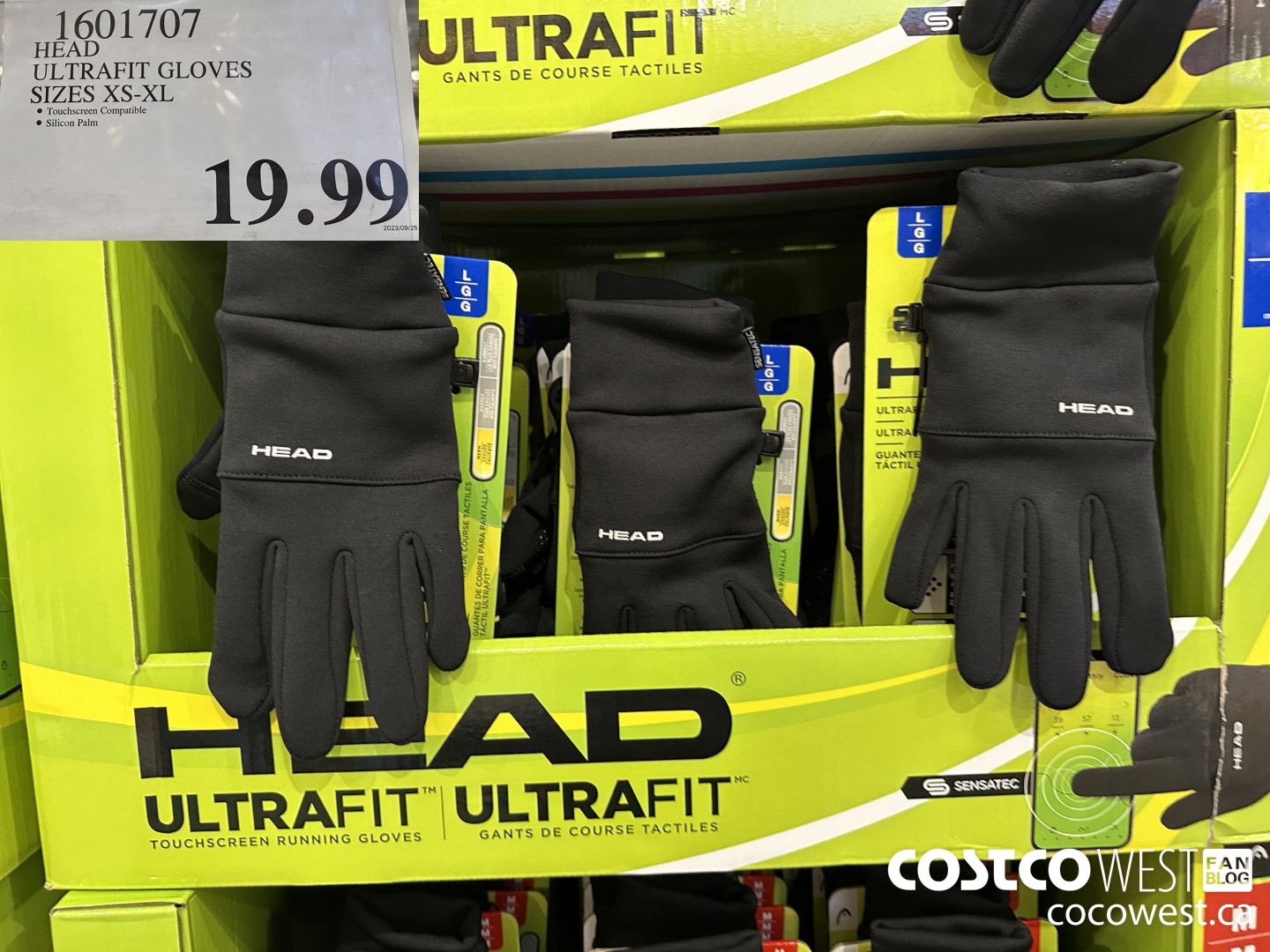 1601707 HEAD ULTRAFIT GLOVES SIZES XS-XL $19.99