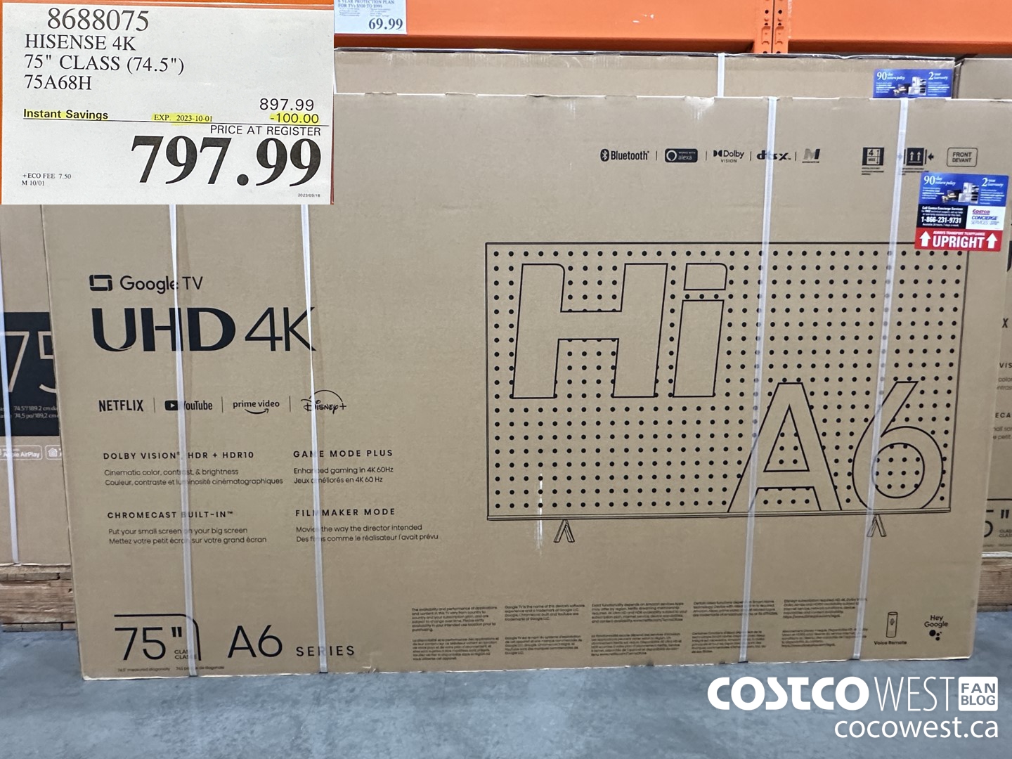 8688075 HISENSE 4K 75