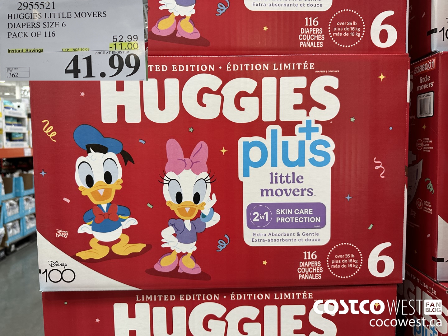 2955521 HUGGIES LITTLE MOVERS DIAPERS SIZE 6 PACK OF 116 ($11.00 INSTANT SAVINGS EXPIRES ON 2023-10-01) $41.99