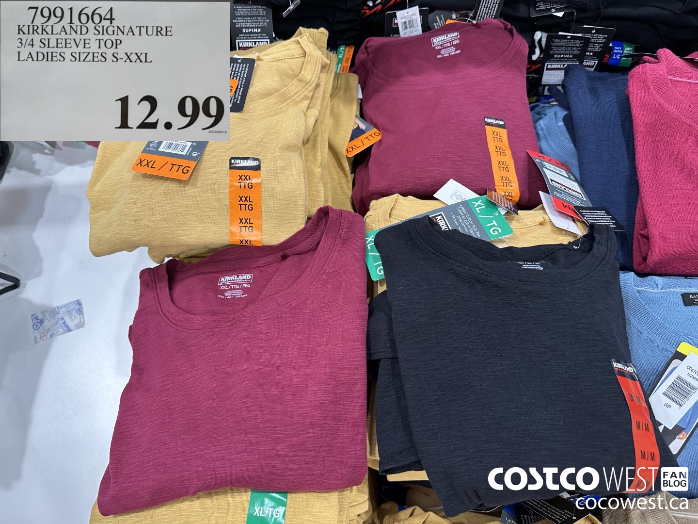 KIRKLAND SIGNATURE YOGA CAPRI LADIES SIZES S-XXL at Costco 91 St