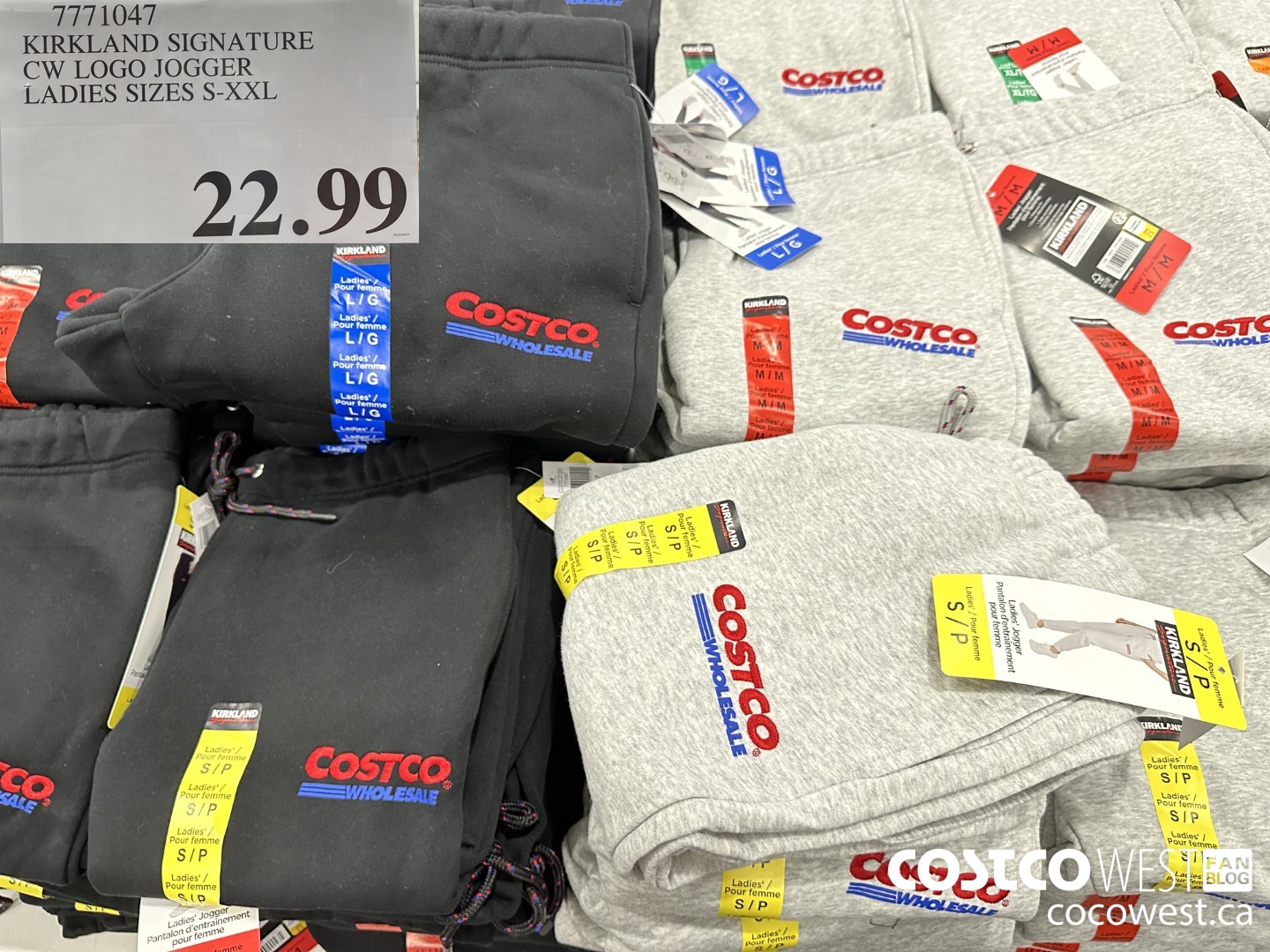 🏃‍♀️ Costco Wholesale Ladies' Logo Jogger on sale for $14.99 after $7 off  with shipping & handling included. . Comes in Black or Gray in…