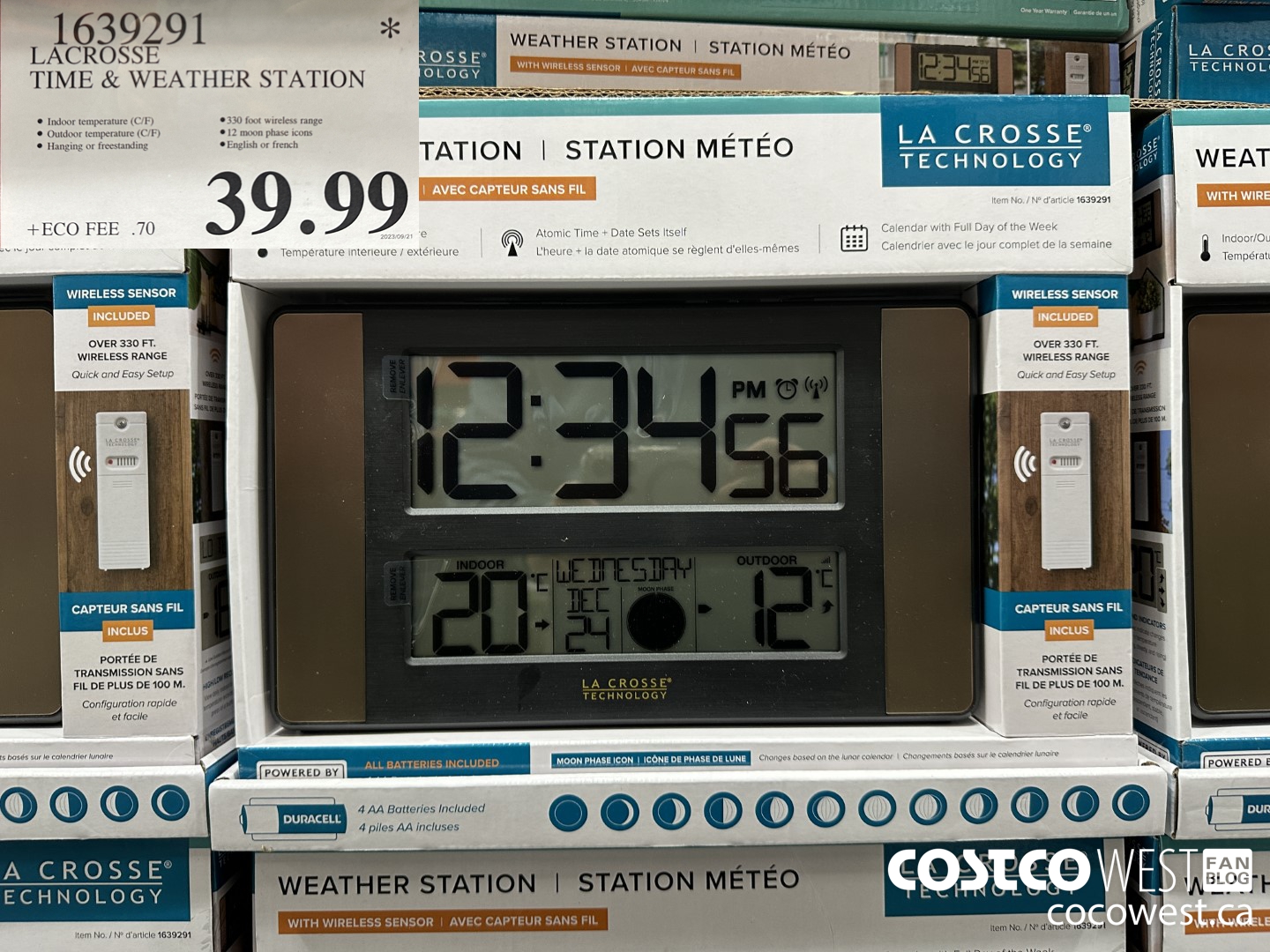 1639291 LACROSSE TIME & WEATHER STATION $39.99