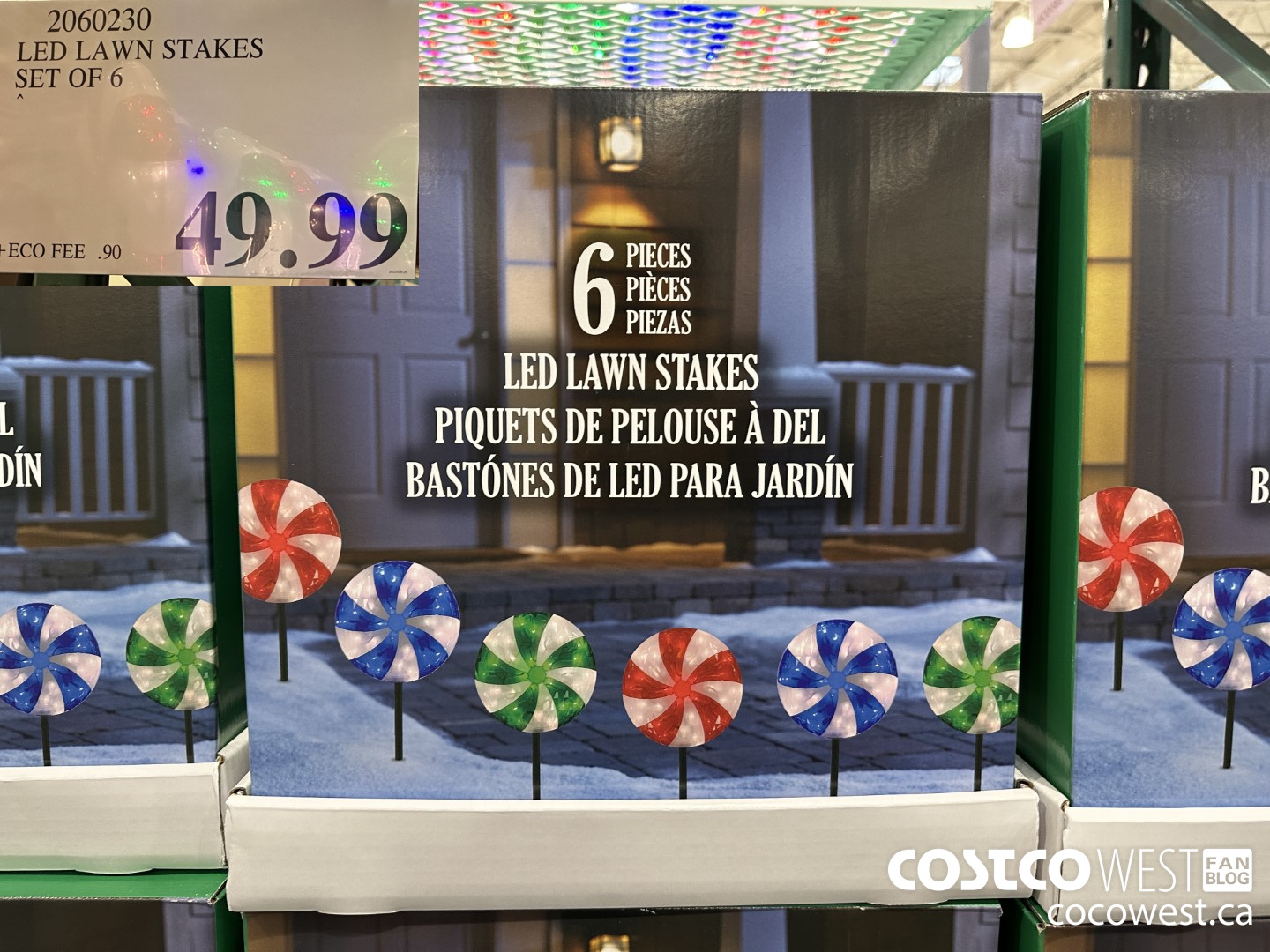 2060230 LED LAWN STAKES SET OF 6 $49.99