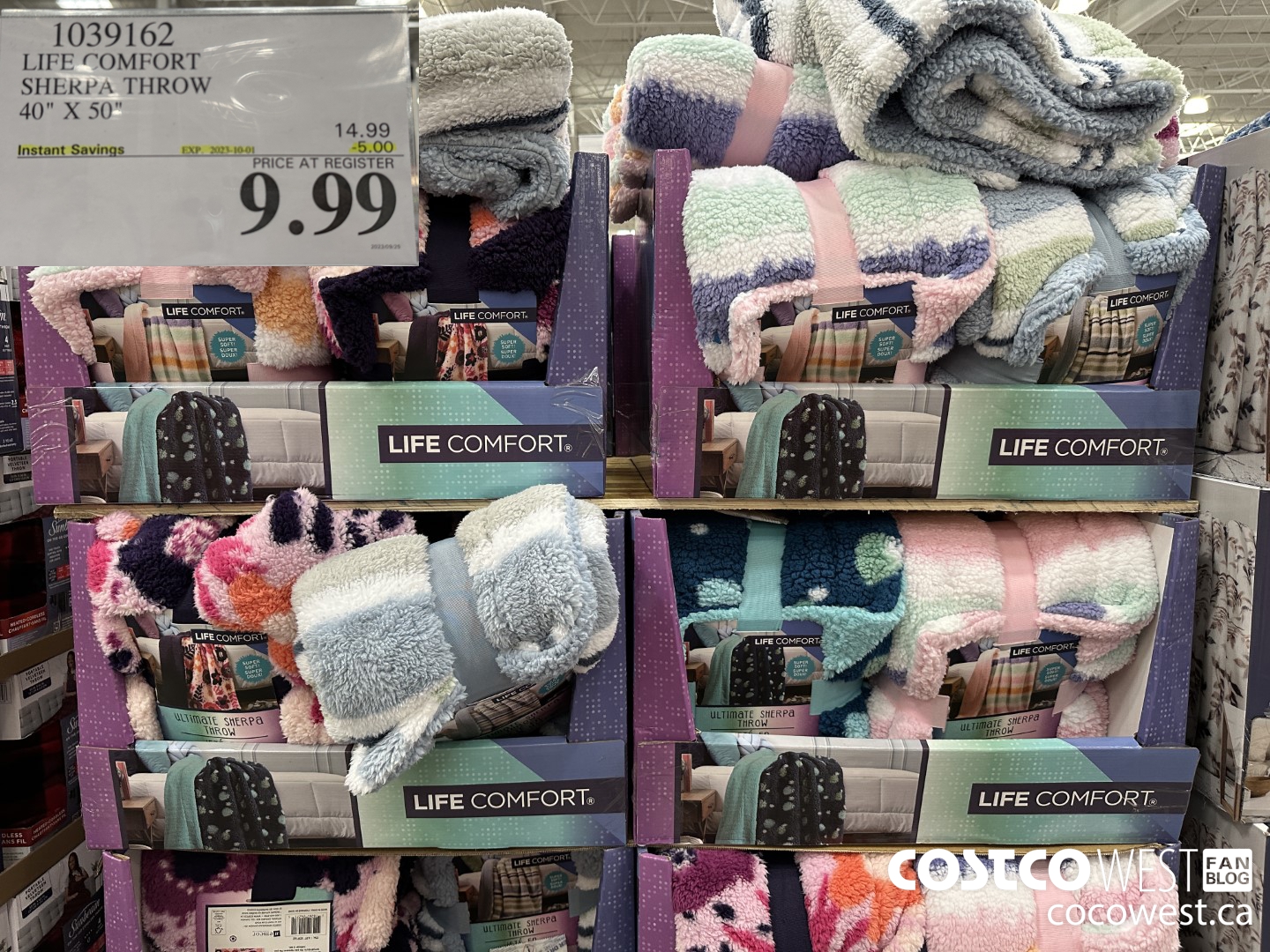 1039162 LIFE COMFORT SHERPA THROW 40