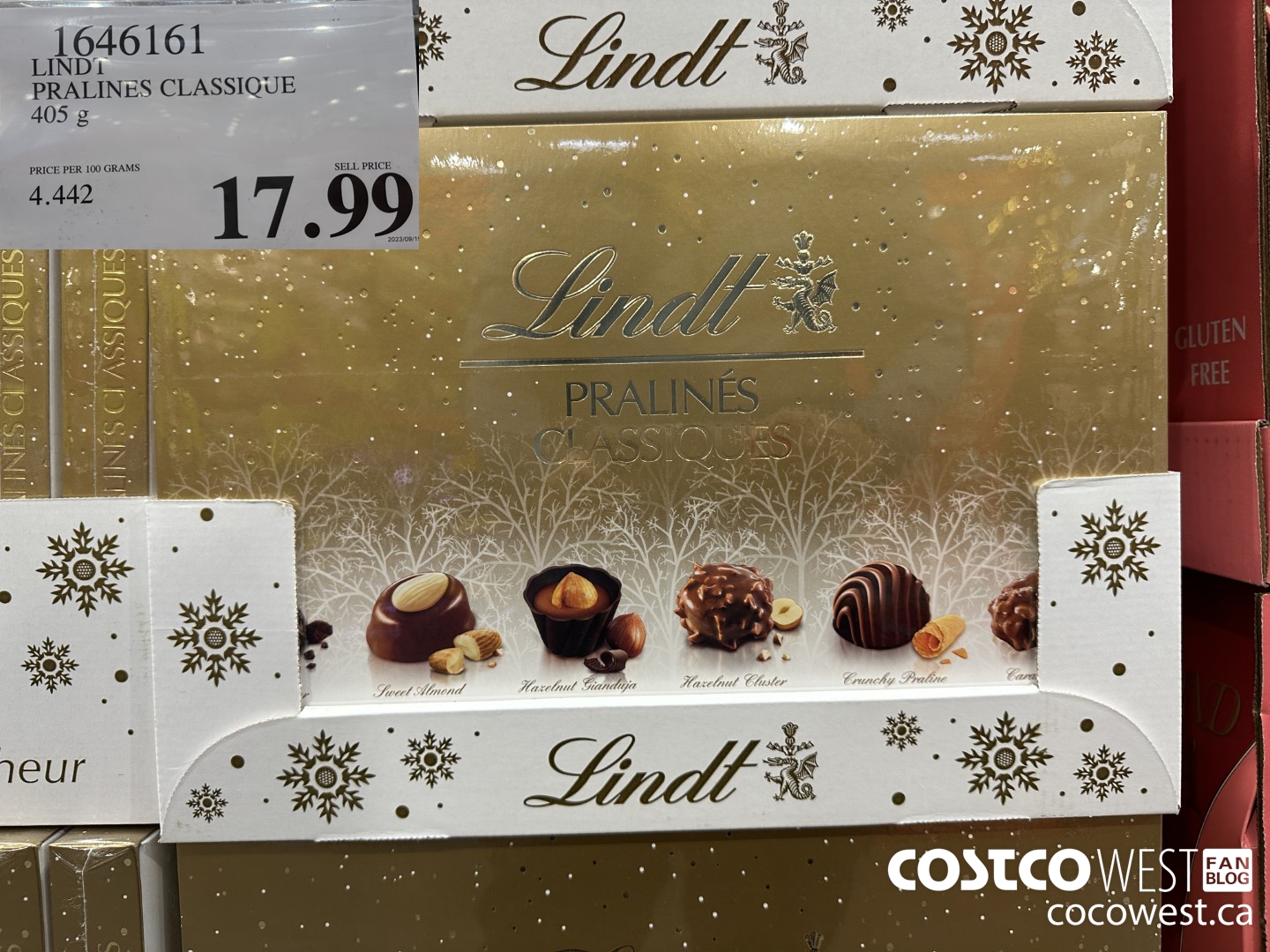 1646161 LINDT PRALINES CLASSIQUE 405G $17.99