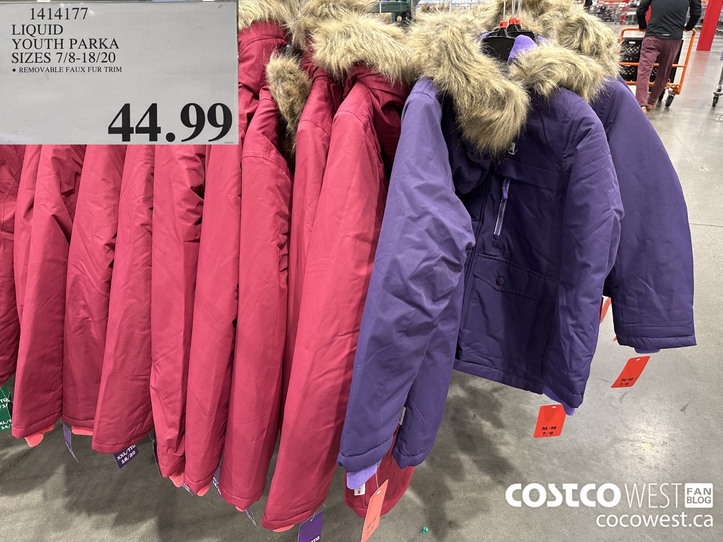 1414177 LIQUID YOUTH PARKA SIZES 7/8-18/20 $44.99