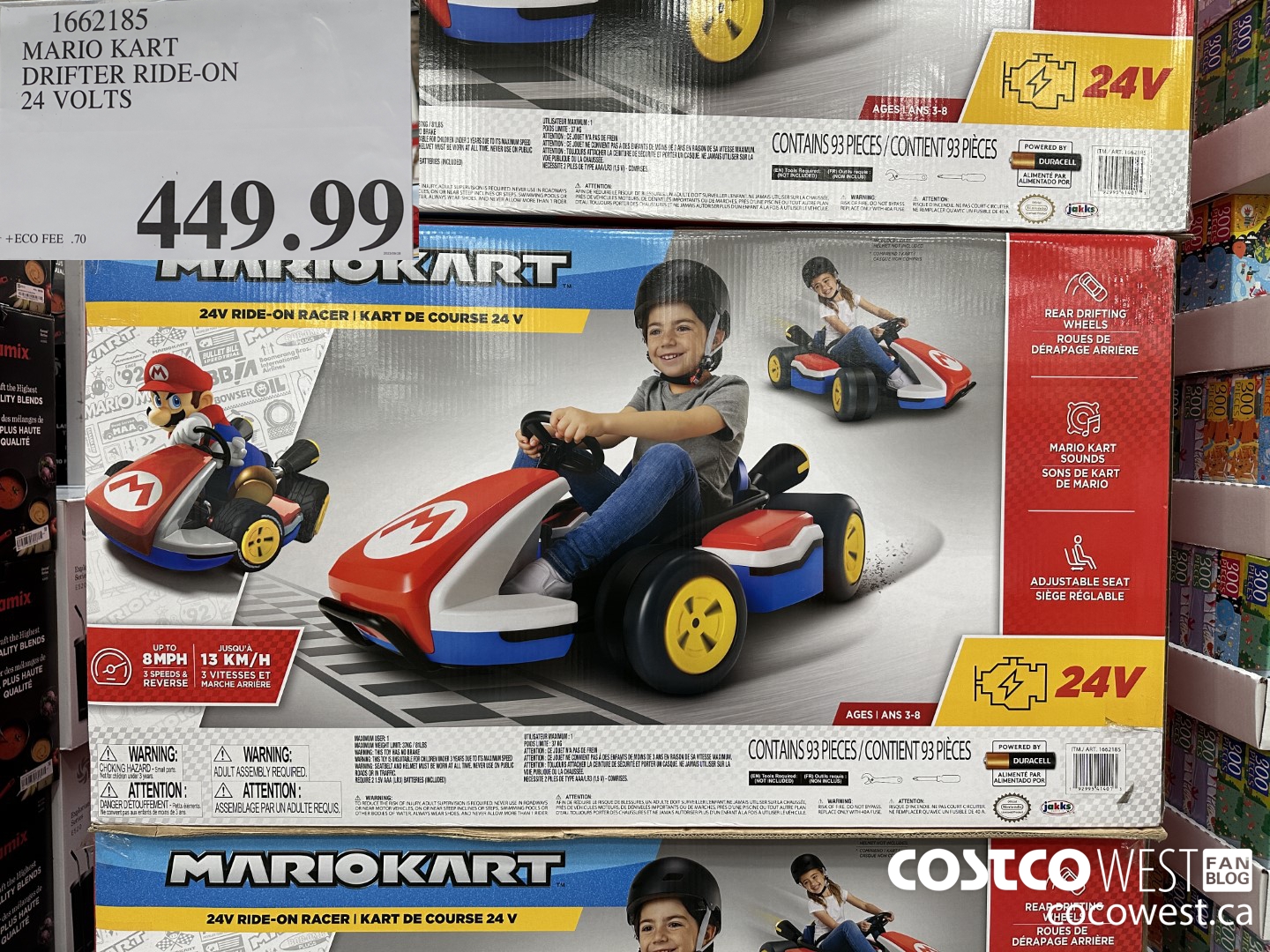 1662185 MARIO KART DRIFTER RIDE-ON 24 VOLTS $449.99