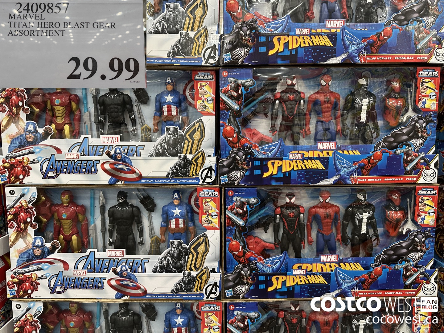 Marvel action best sale figure set costco