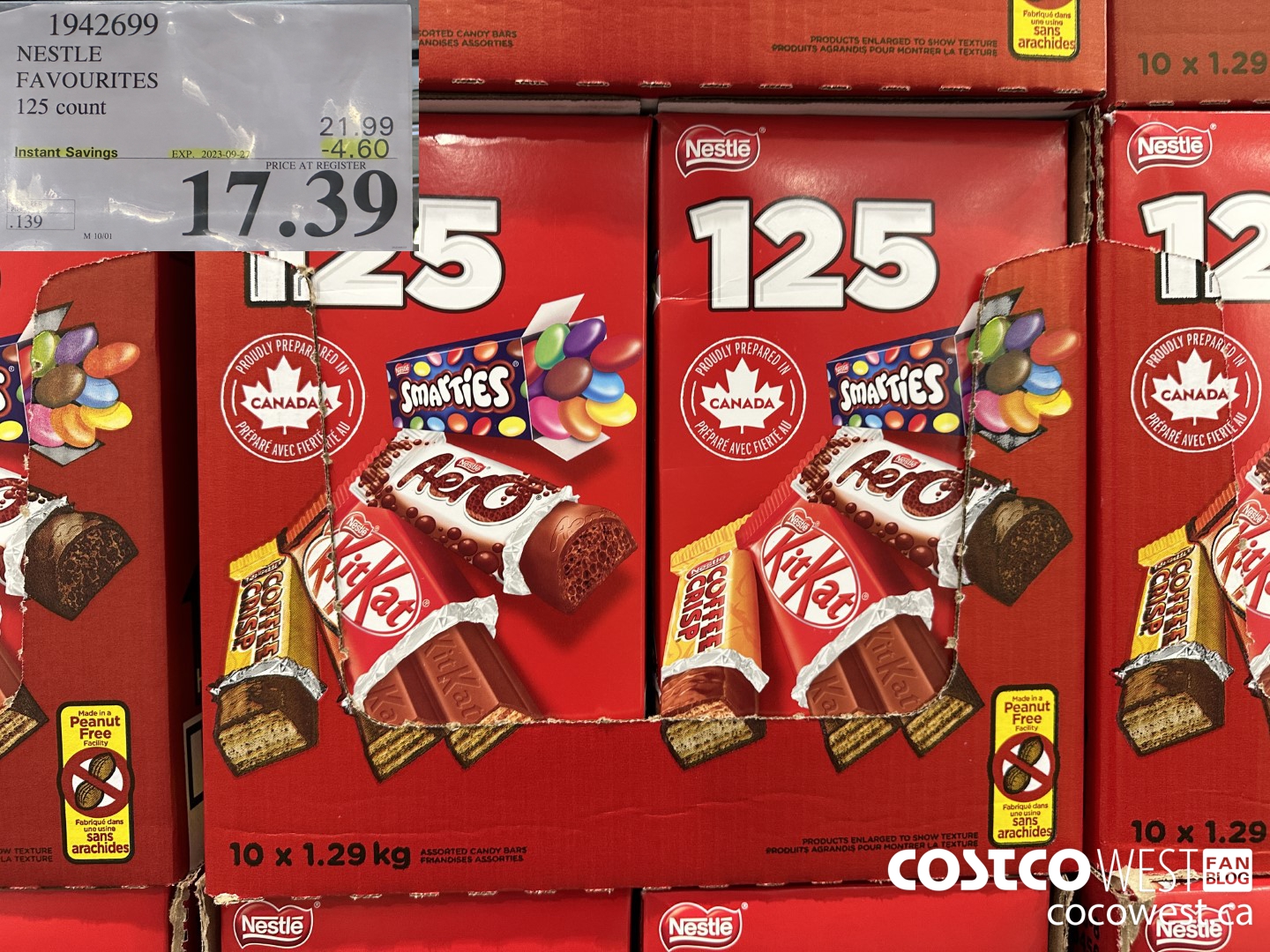 1942699 NESTLE FAVOURITES 125 count ($4.60 INSTANT SAVINGS EXPIRES ON 2023-09-27) $17.39