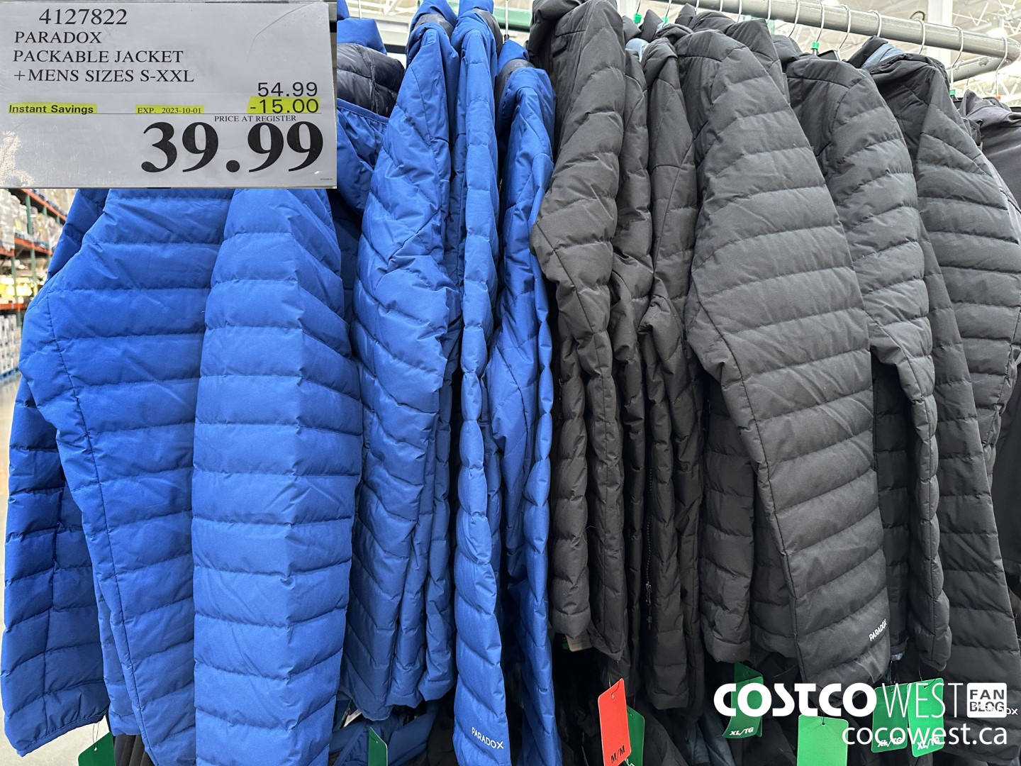 4127822 PARADOX PACKABLE JACKET MENS SIZES S-XXL ($15.00 INSTANT SAVINGS EXPIRES ON 2023-10-01) $39.99