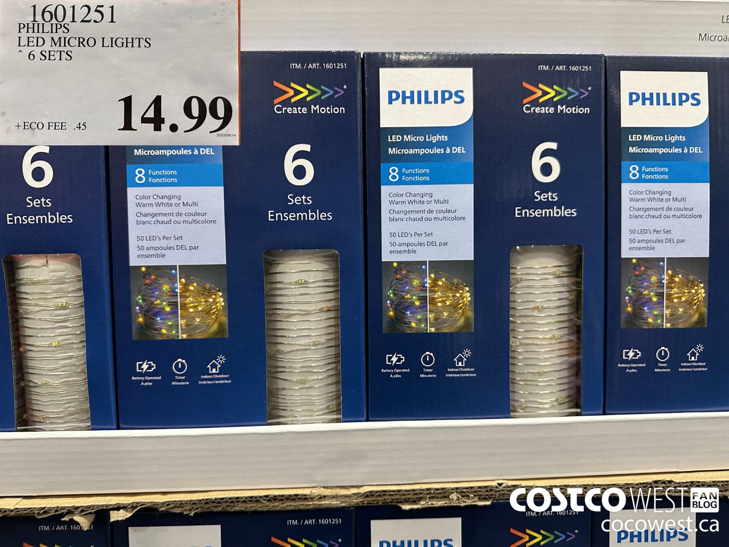 1601251 PHILIPS LED MICRO LIGHTS 6 SETS $14.99