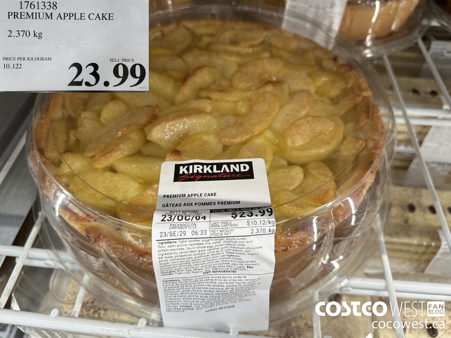 1761338 PREMIUM APPLE CAKE 2.370 KG $23.99