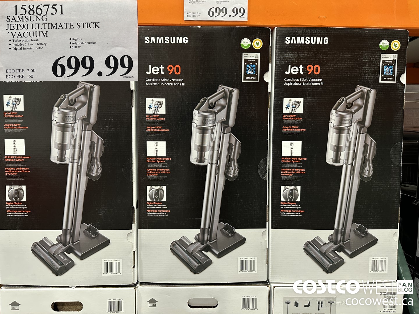1586751 SAMSUNG JET90 ULTIMATE STICK VACUUM $699.99