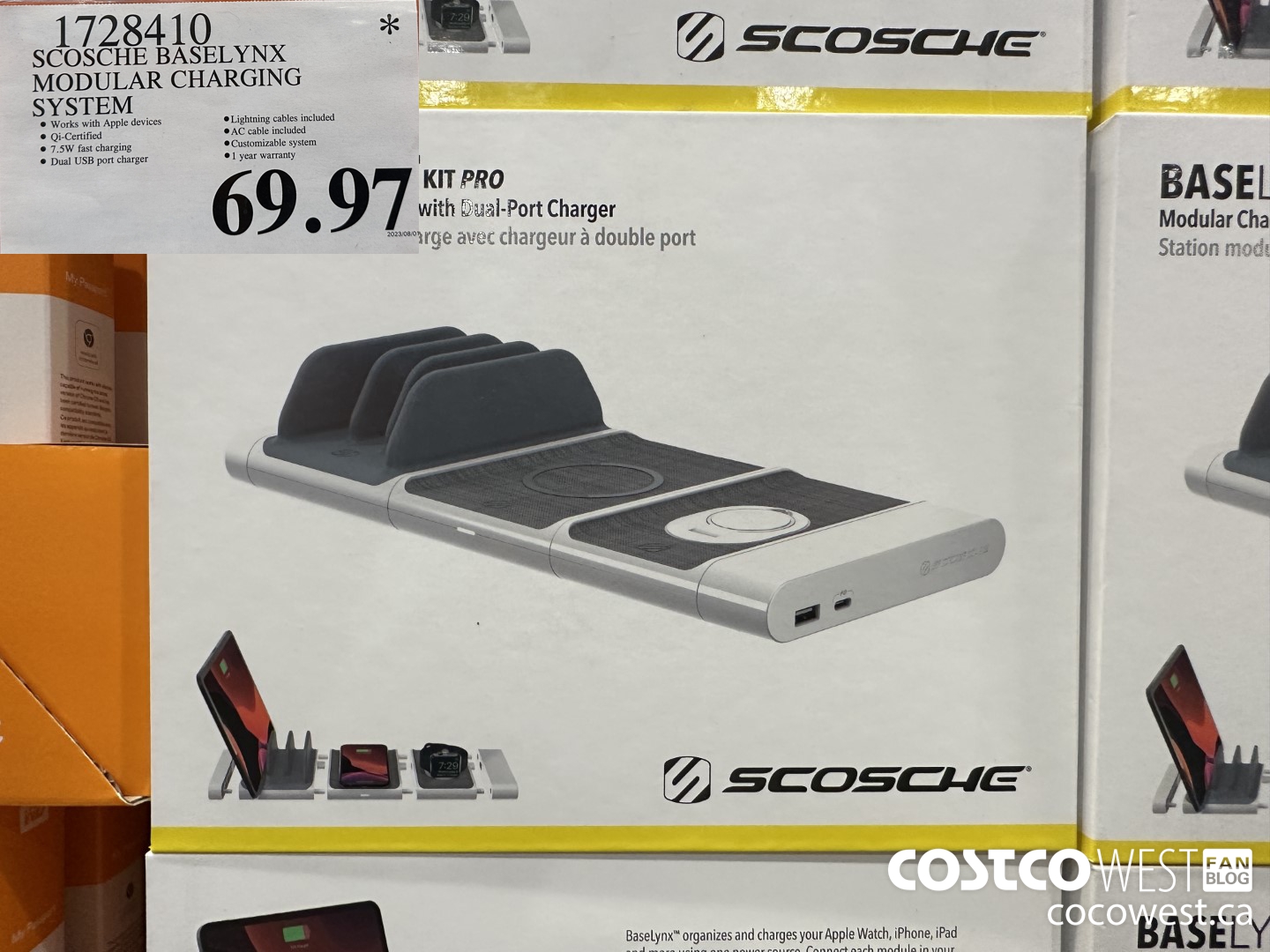 1728410 SCOSCHE BASELYNX MODULAR CHARGING SYSTEM $69.97