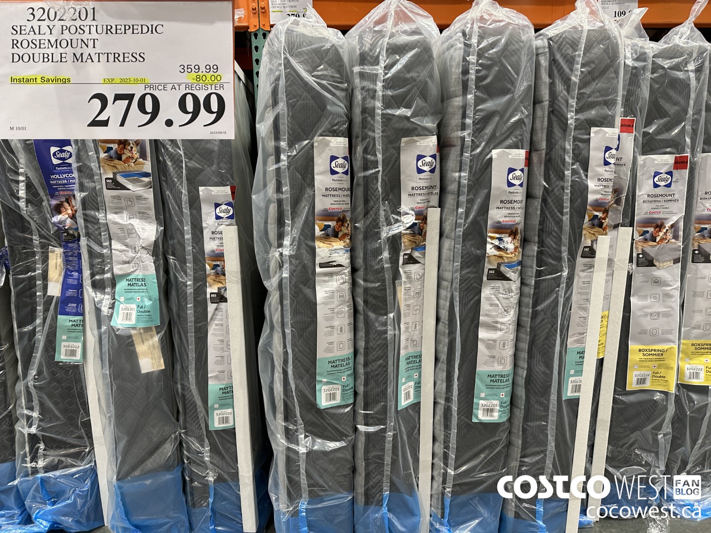 3202201 SEALY POSTUREPEDIC ROSEMOUNT DOUBLE MATTRESS ONLY ($80.00 INSTANT SAVINGS EXPIRES ON 2023-10-01) $279.99