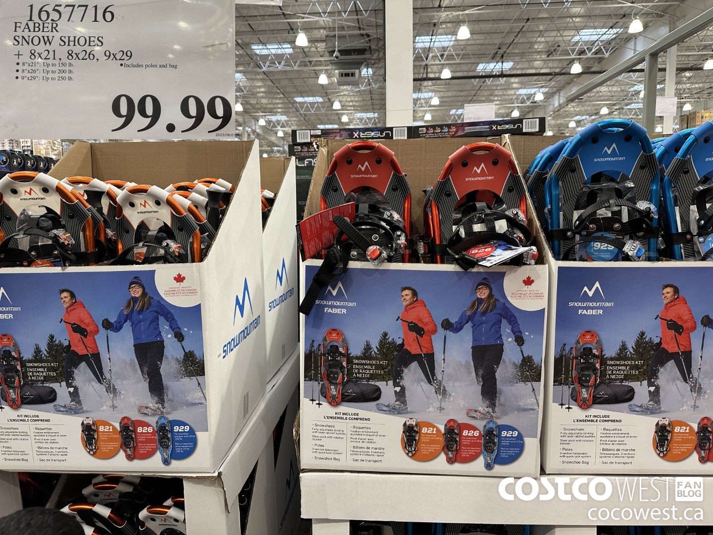 1657716 SNOW MOUNTAIN SNOW SHOES 8X21, 8X26, 9X29 $99.99