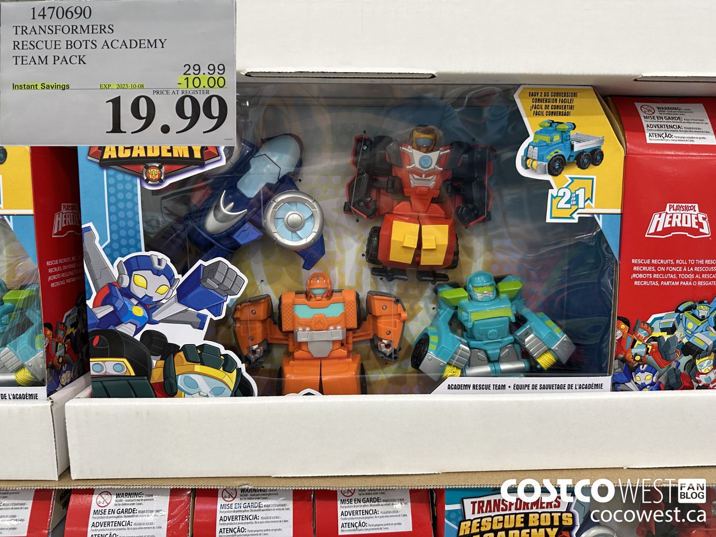 1470690 TRANSFORERS RESCUE BOTS ACADEMY TEAM PACK ($10.00 INSTANT SAVINGS EXPIRES ON 2023-10-08) $19.99
