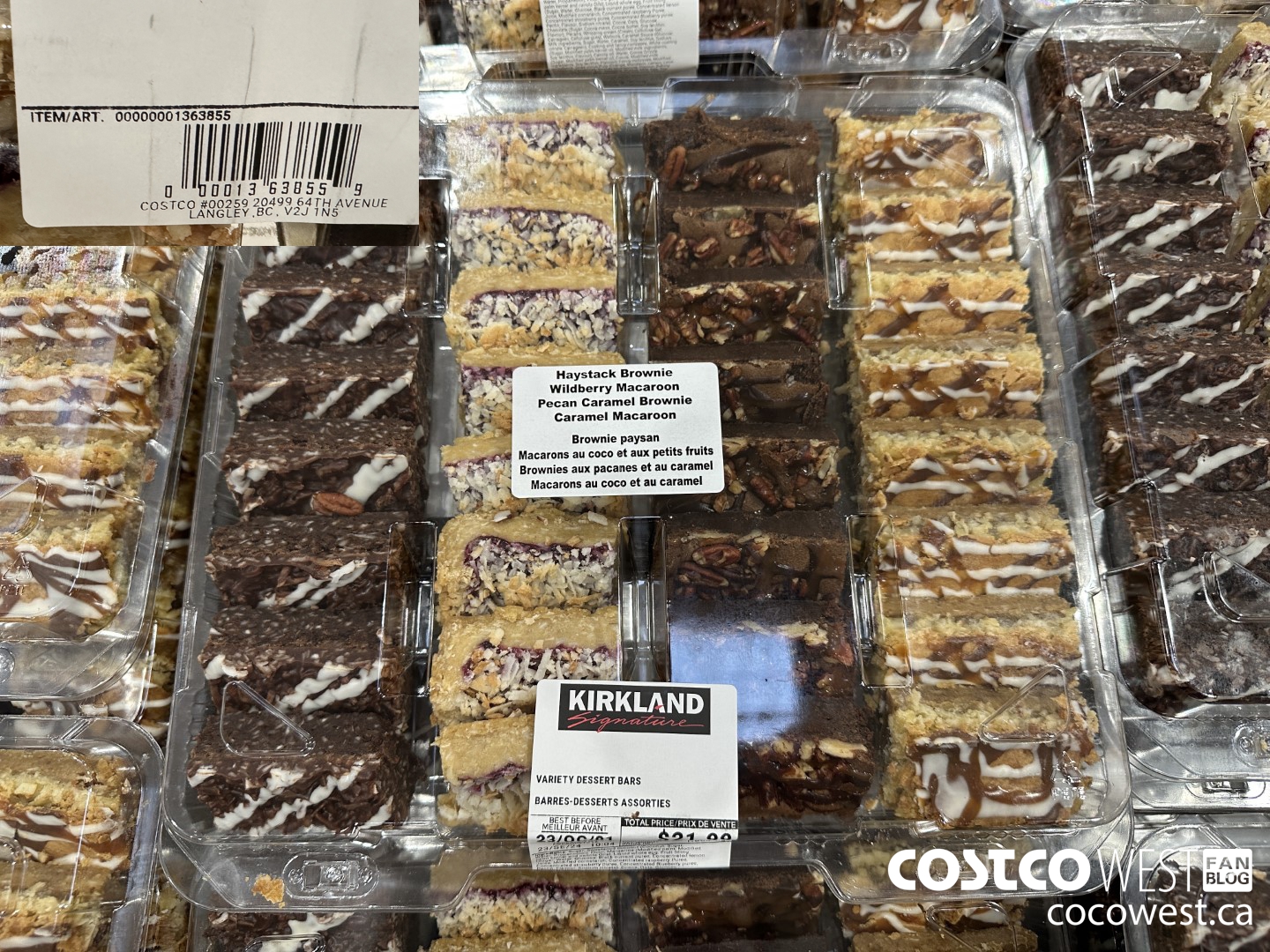 1363855 Variety Dessert Bars $21.99