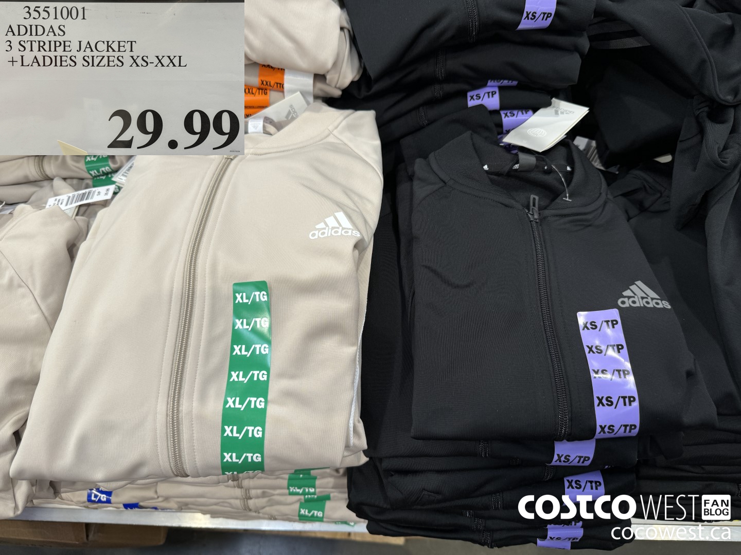 Costco store adidas jacket