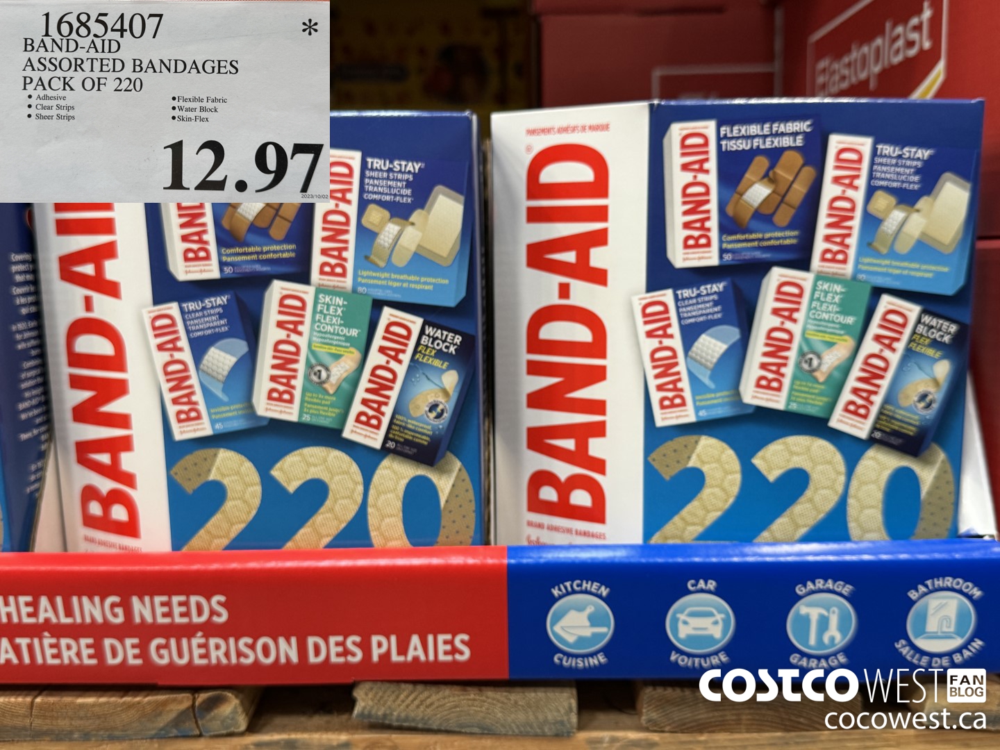 1685407 BAND-AID ASSORTED BANDAGES PACK OF 220 $12.97