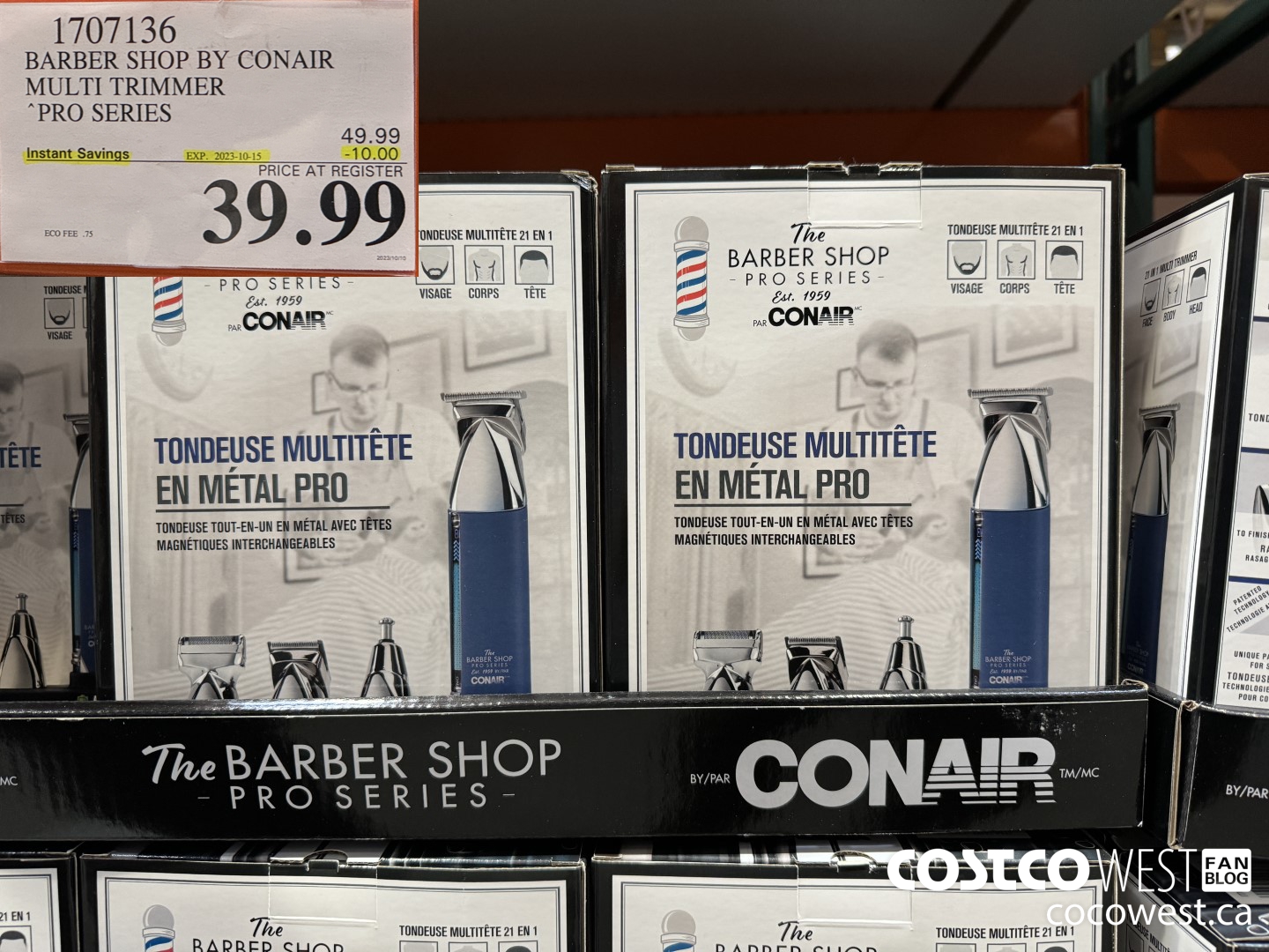 1707136 BARBER SHOP BY CONAIR MULTI TRIMMER PRO SERIES ($10.00 INSTANT SAVINGS EXPIRES ON 2023-10-15) $39.99