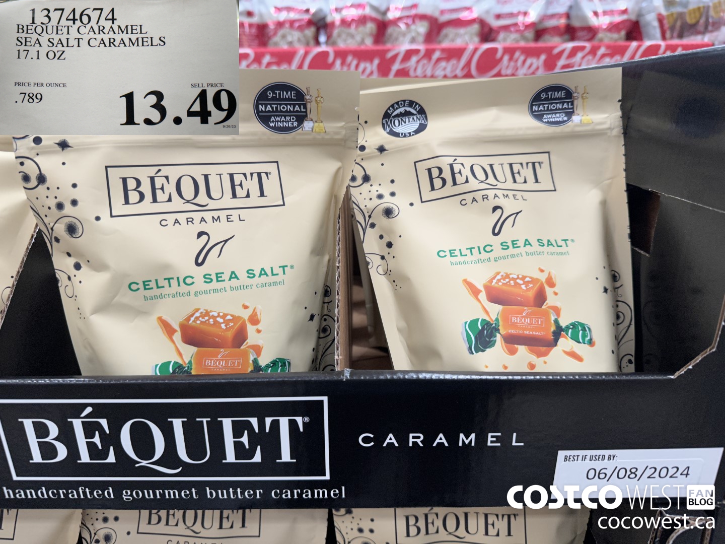 1374674 BEQUET CARAMELS SEA SALT CARAMELS 17.1 OZ $13.49