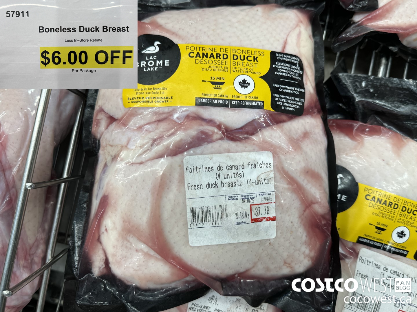 57911 BONELESS DUCK BREAST ($6.00 INSTANT SAVINGS)