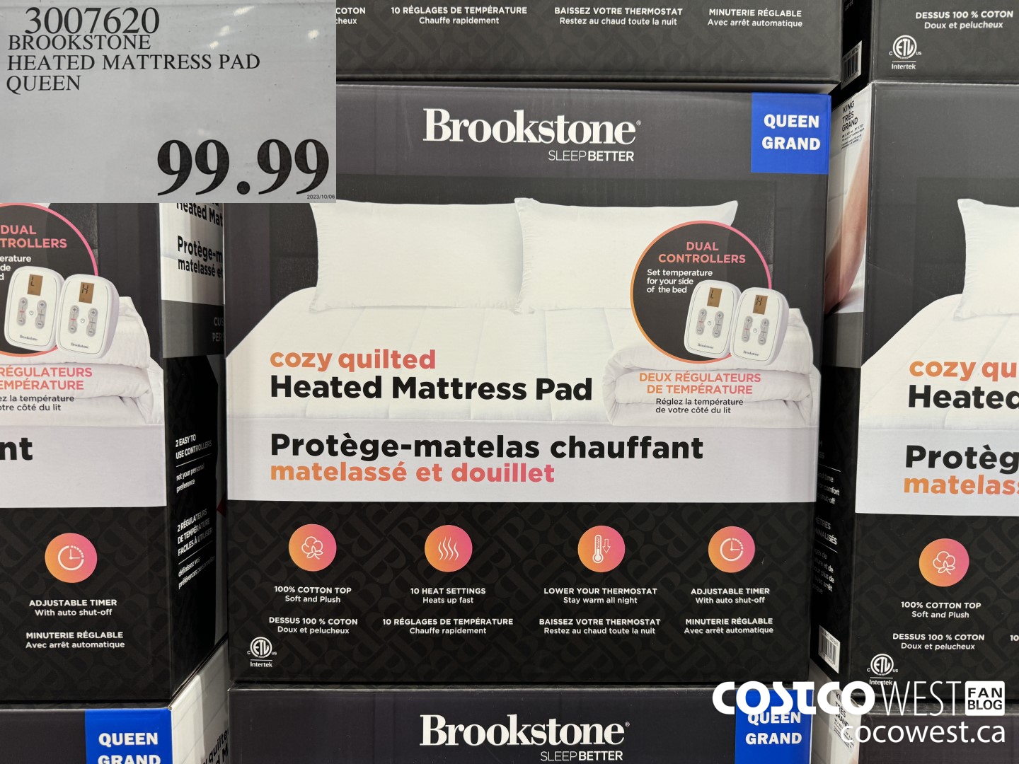 brookstone heated mattress pad controller not working