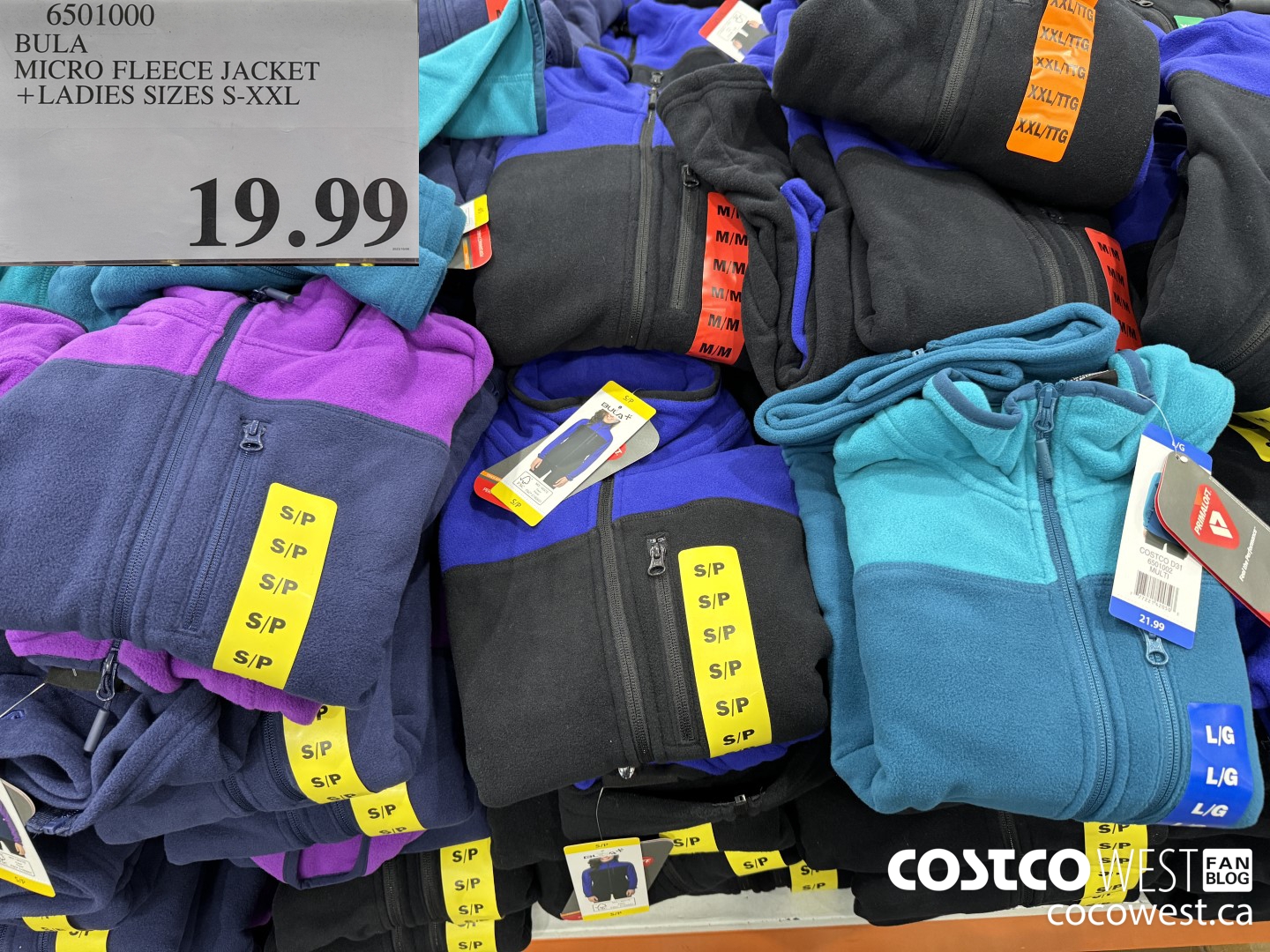 6501000 BULA MICRO FLEECE JACKET LADIES SIZES S-XXL $19.99