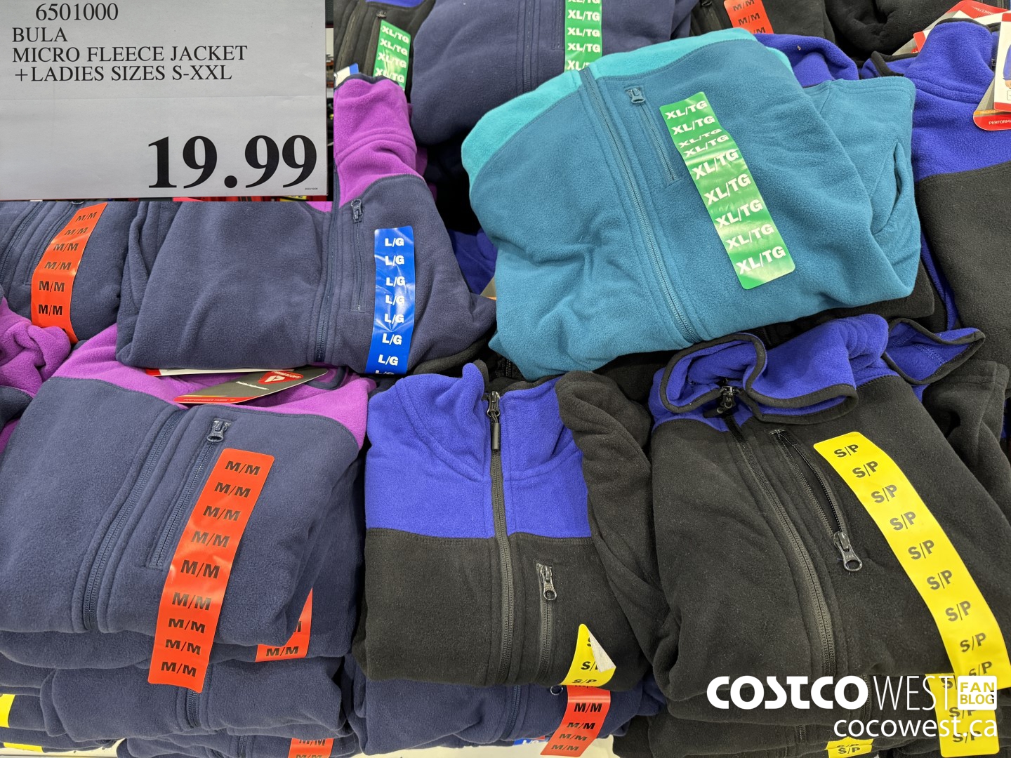 BULA MICRO FLEECE JACKET + LADIES SIZES S - XXL at Costco Brant St