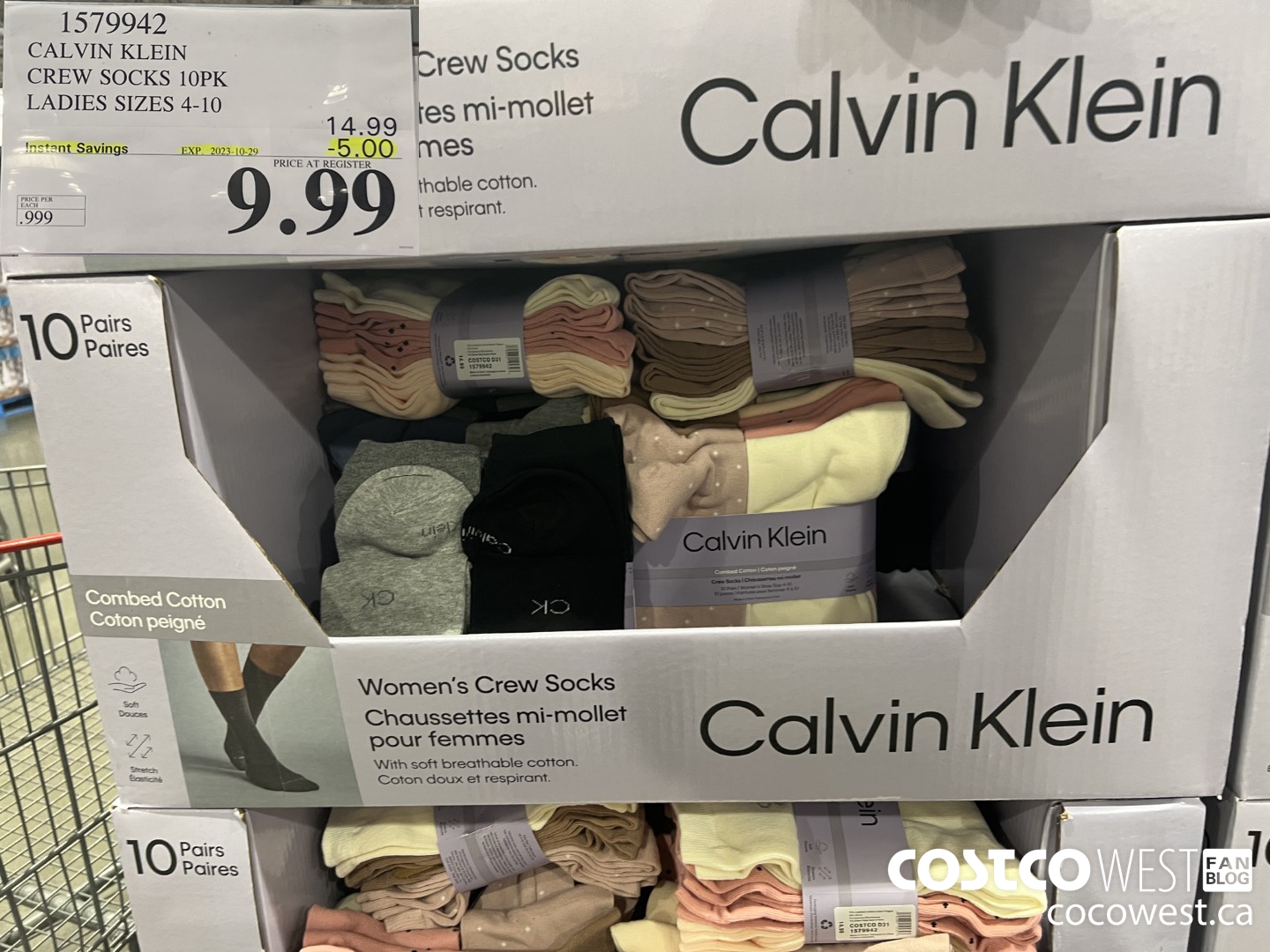 1579942 CALVIN KLEIN CREW SOCK 10PK LADIES SIZES 4 10 5 00 INSTANT SAVINGS  EXPIRES ON 2022 09 25 9 99 - Costco East Fan Blog