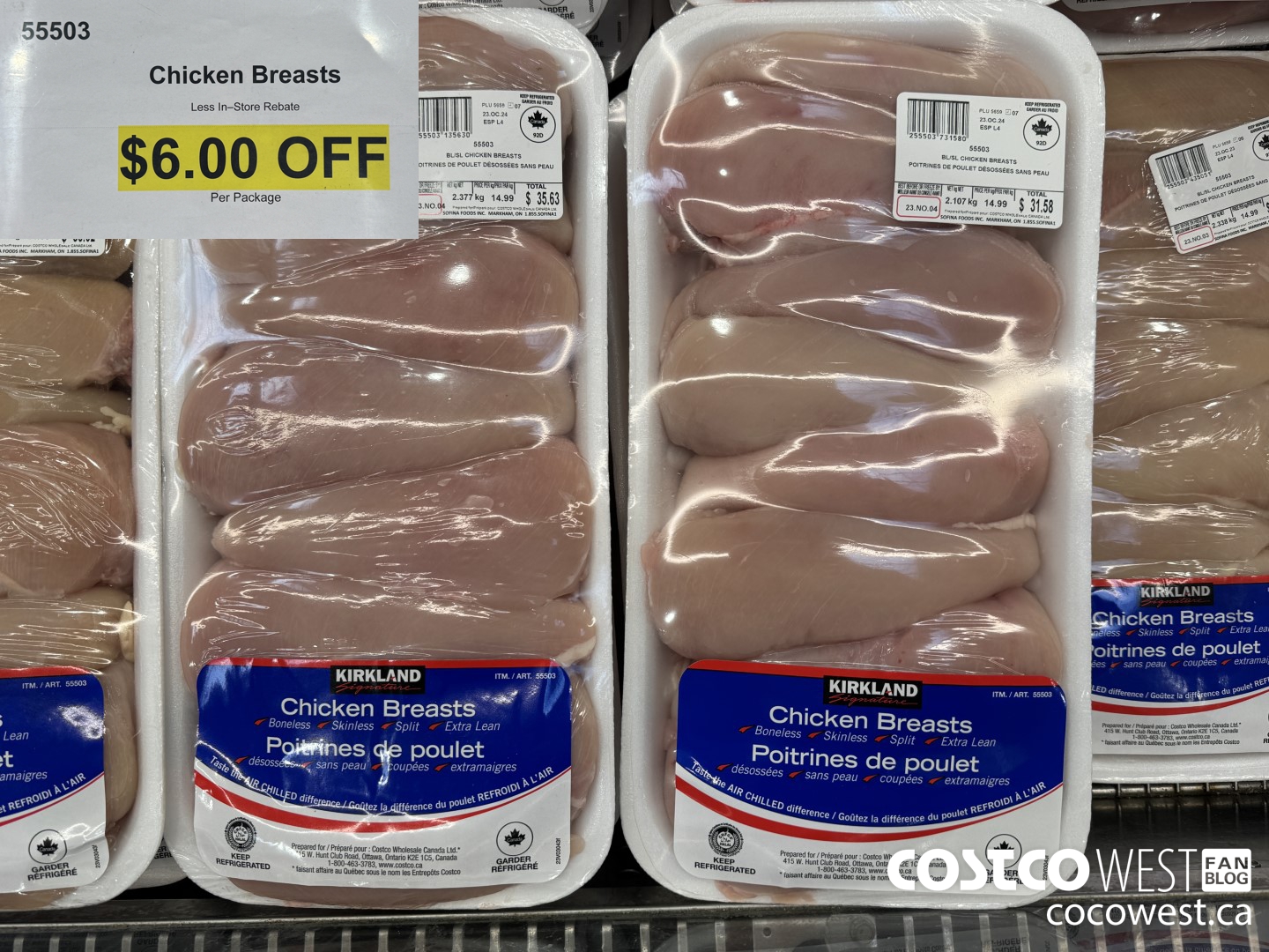 95903 CHICKEN BREAST BONELESS SKINLESS  ($6.00 INSTANT SAVINGS)