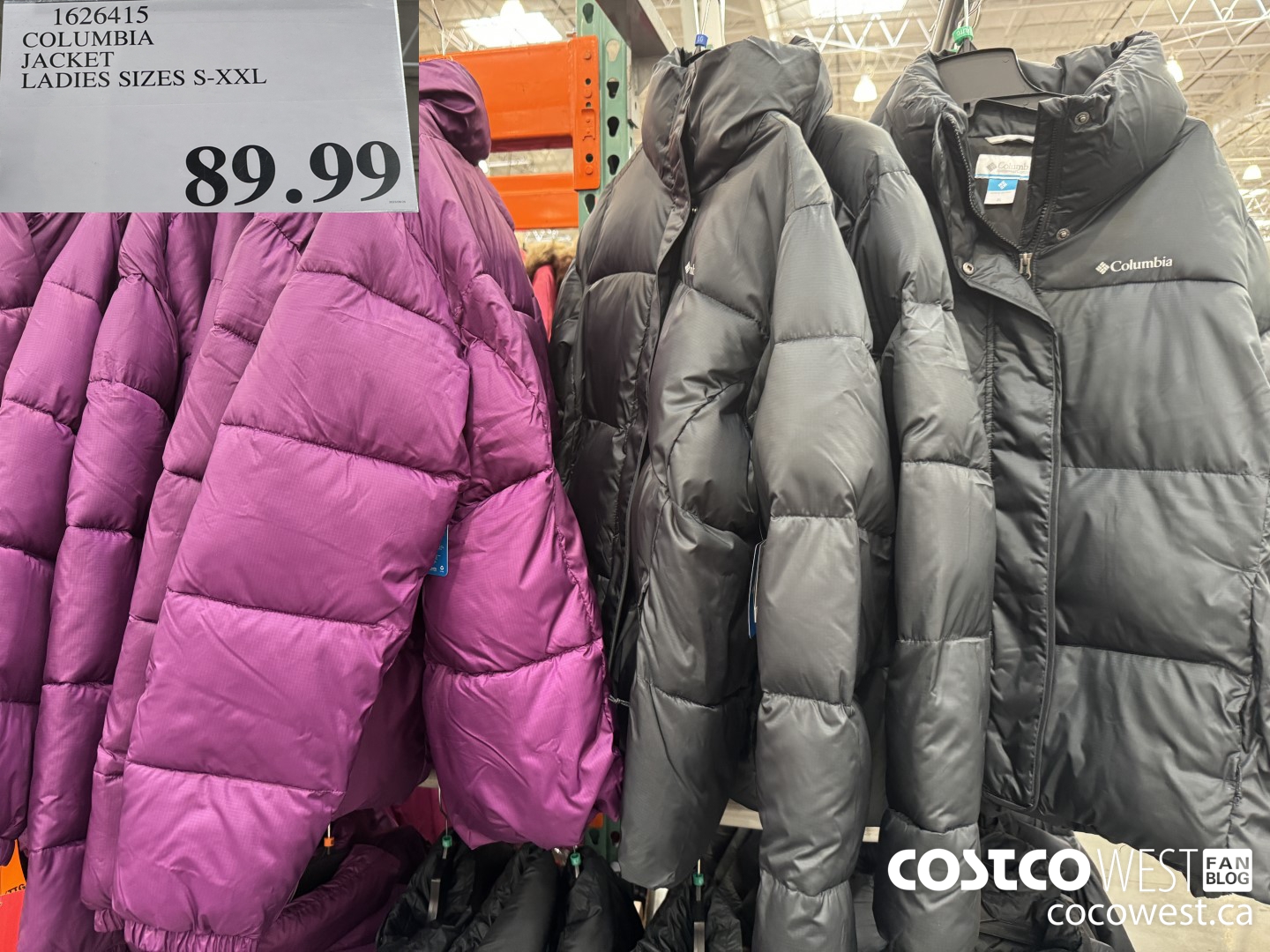 1626415 COLUMBIA JACKET LADIES SIZES S-XXL $89.99