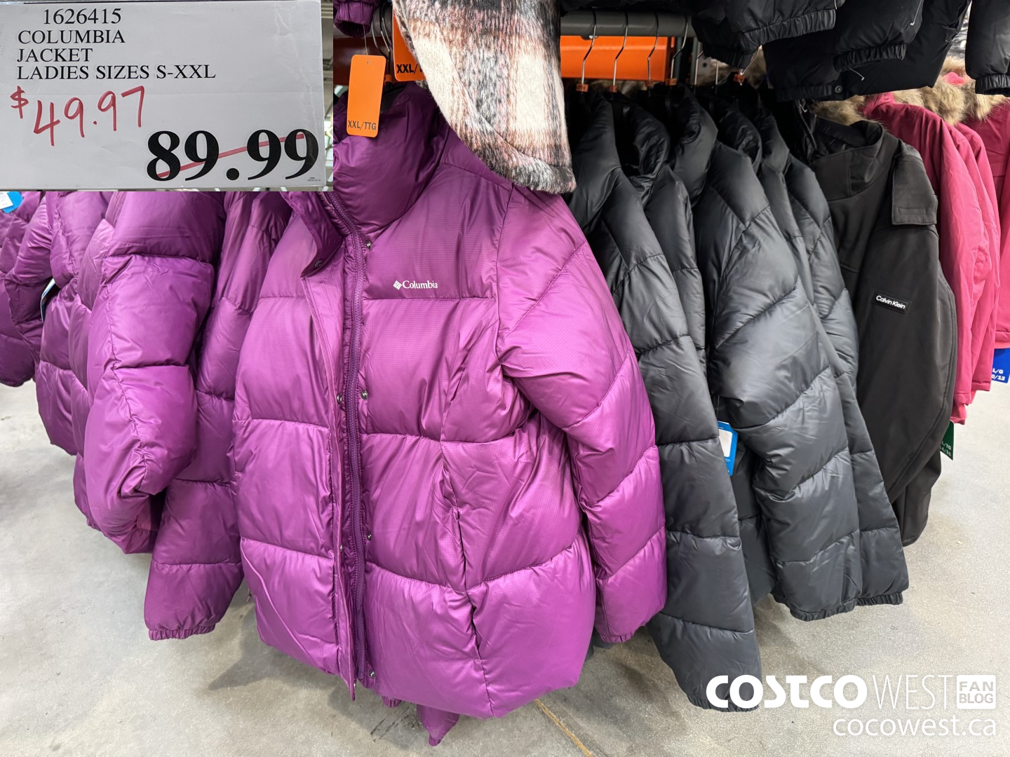 1626415 COLUMBIA JACKET LADIES SIZES S-XXL $49.97