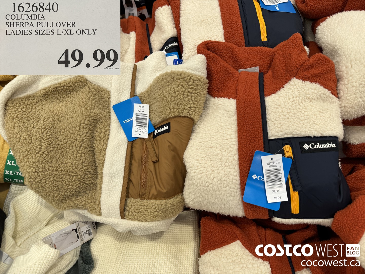 Costco store sherpa pullover