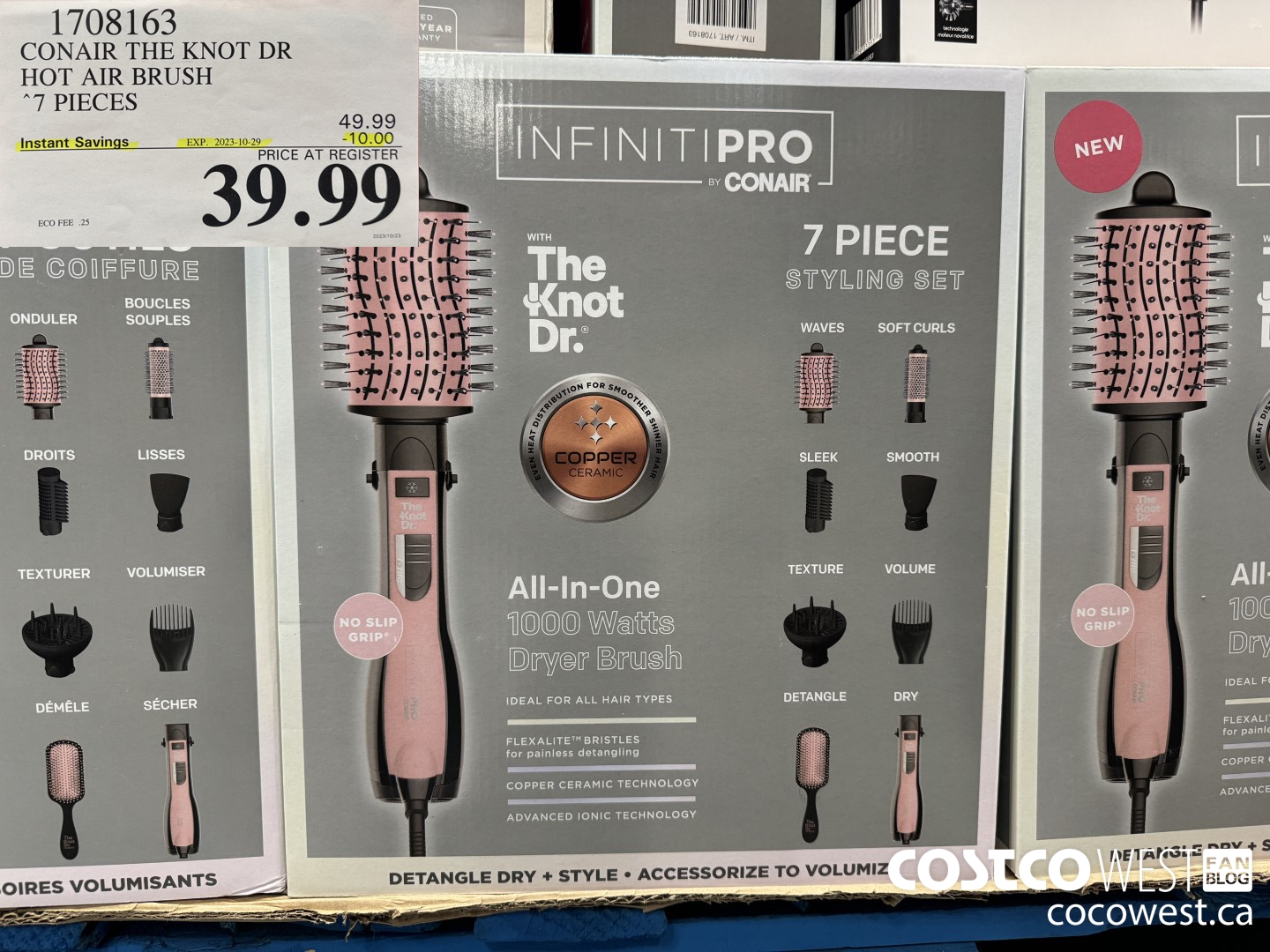 1708163 CONAIR THE KNOT DR HOT AIR BRUSH 7 PIECES ($10.00 INSTANT SAVINGS EXPIRES ON 2023-10-29) $39.99