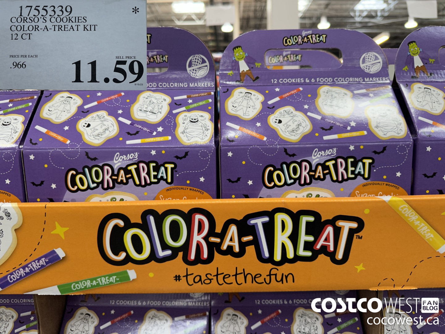 1755339 CORSO'S COOKIES COLOR-A-TREAT KIT 12 CT $11.59