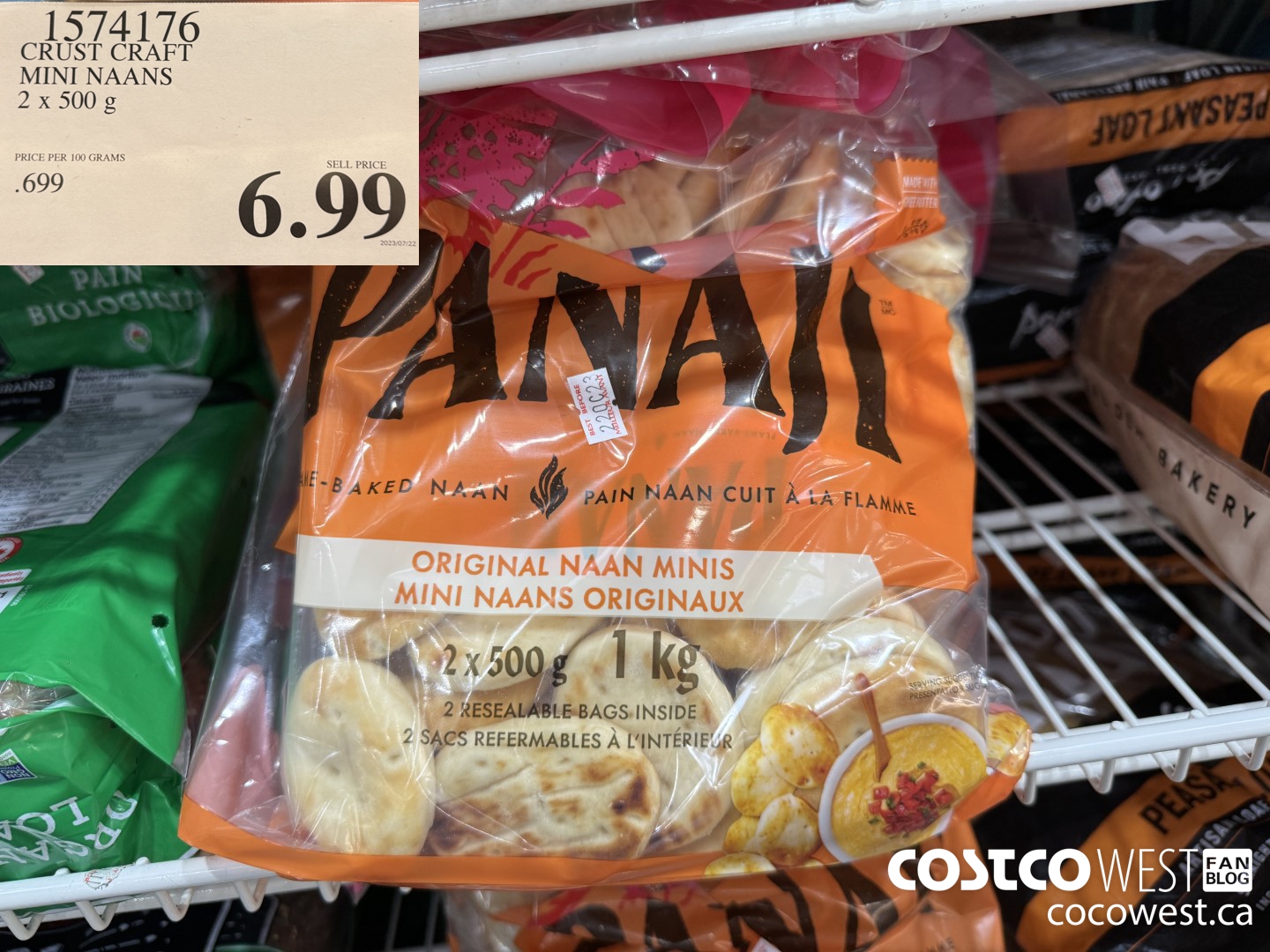 1574176 CRUST CRAFT MINI NAANS 2 x 500 g $6.99